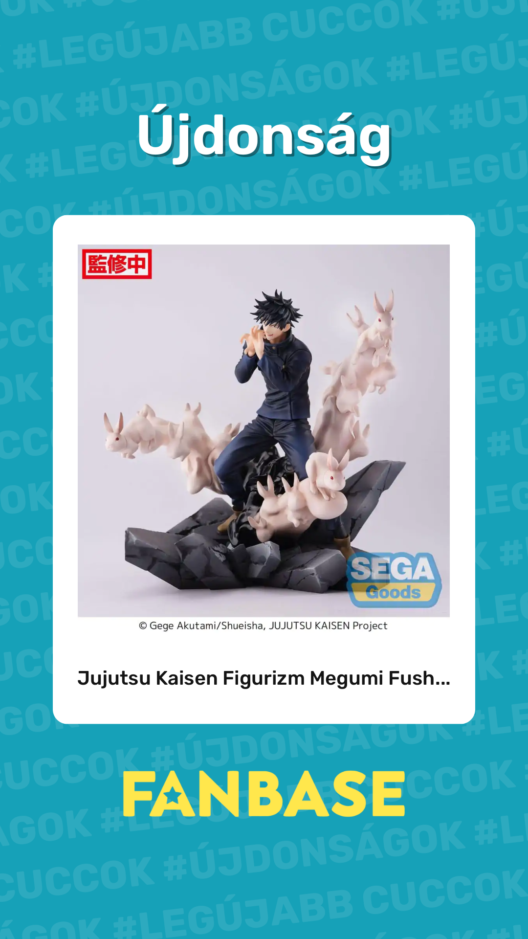 Újdonság: Jujutsu Kaisen Figurizm Megumi Fush...