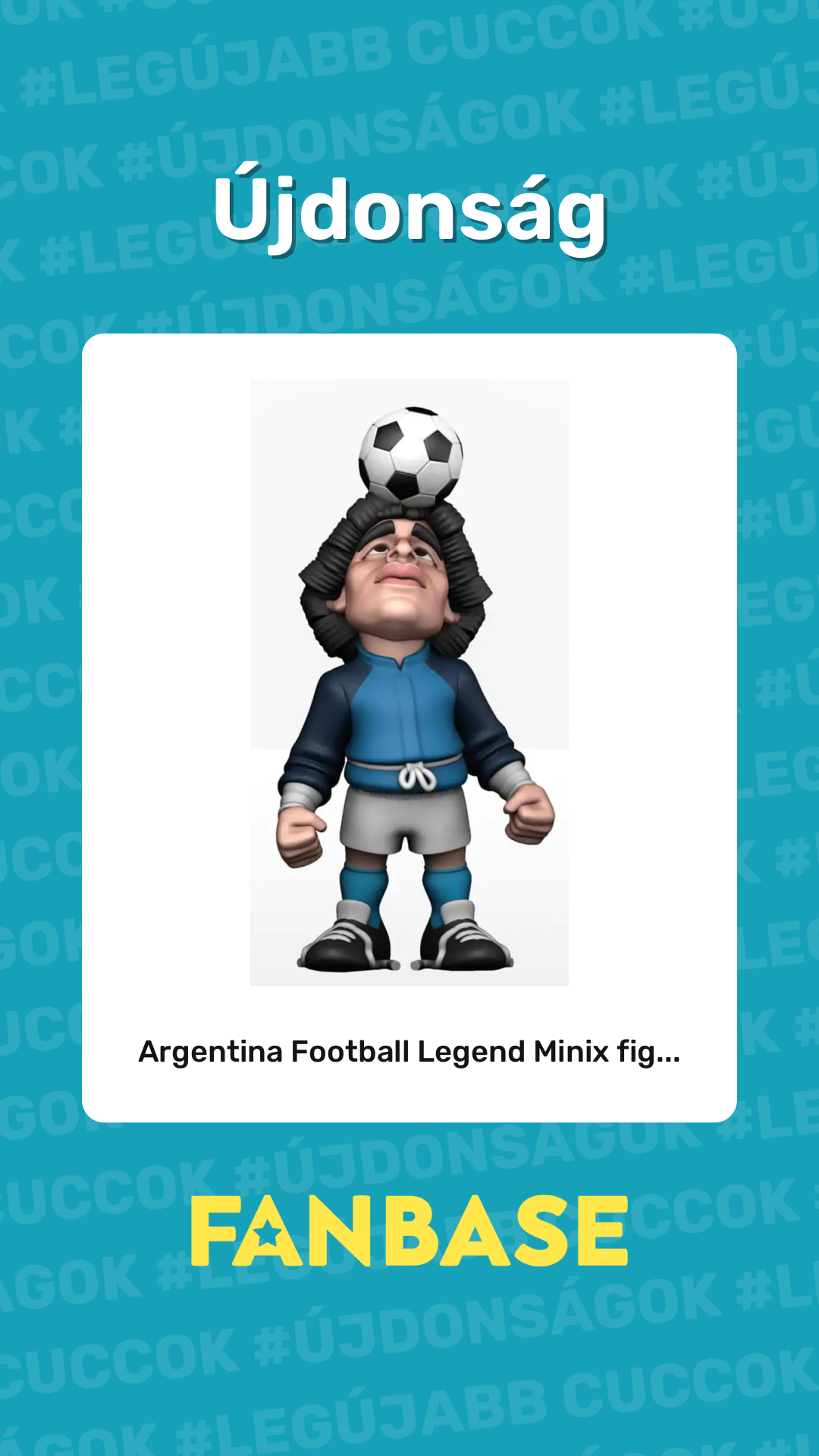 Újdonság: Argentina Football Legend Minix fig...
