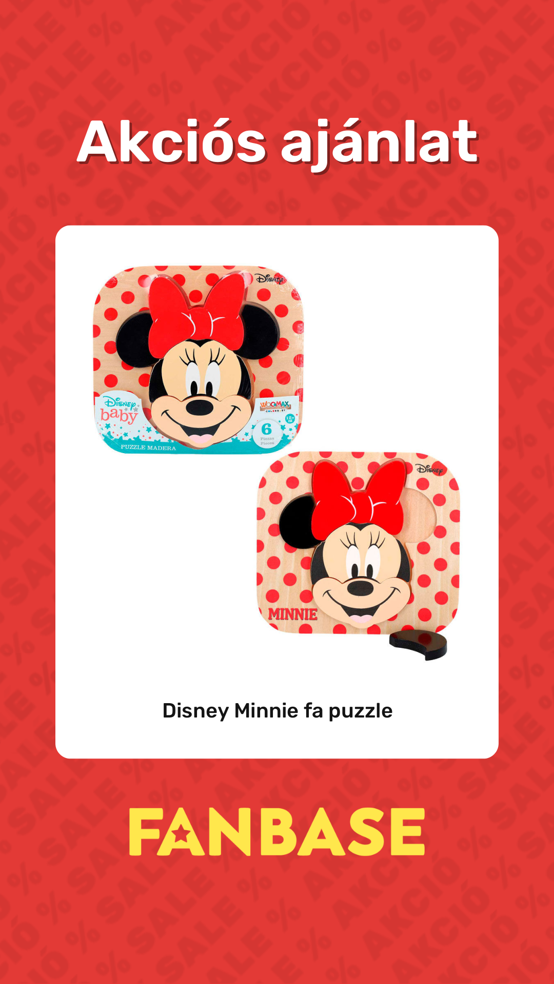 Akciós ajánlat: Disney Minnie fa puzzle