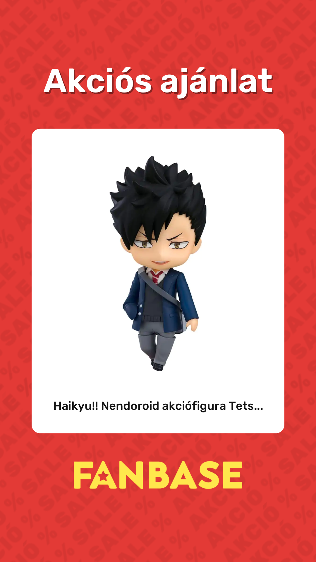 Akciós ajánlat: Haikyu!! Nendoroid akciófigura Tets...