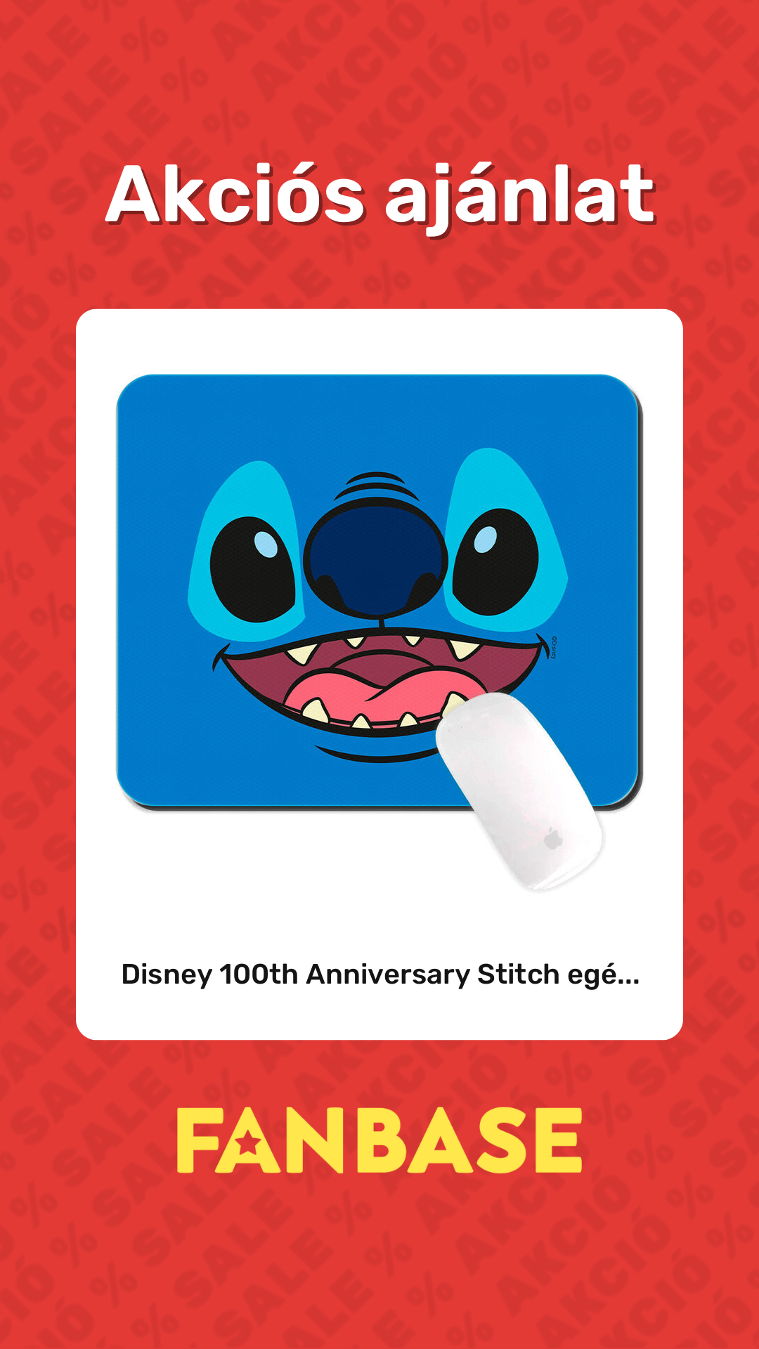 Akciós ajánlat: Disney 100th Anniversary Stitch egé...