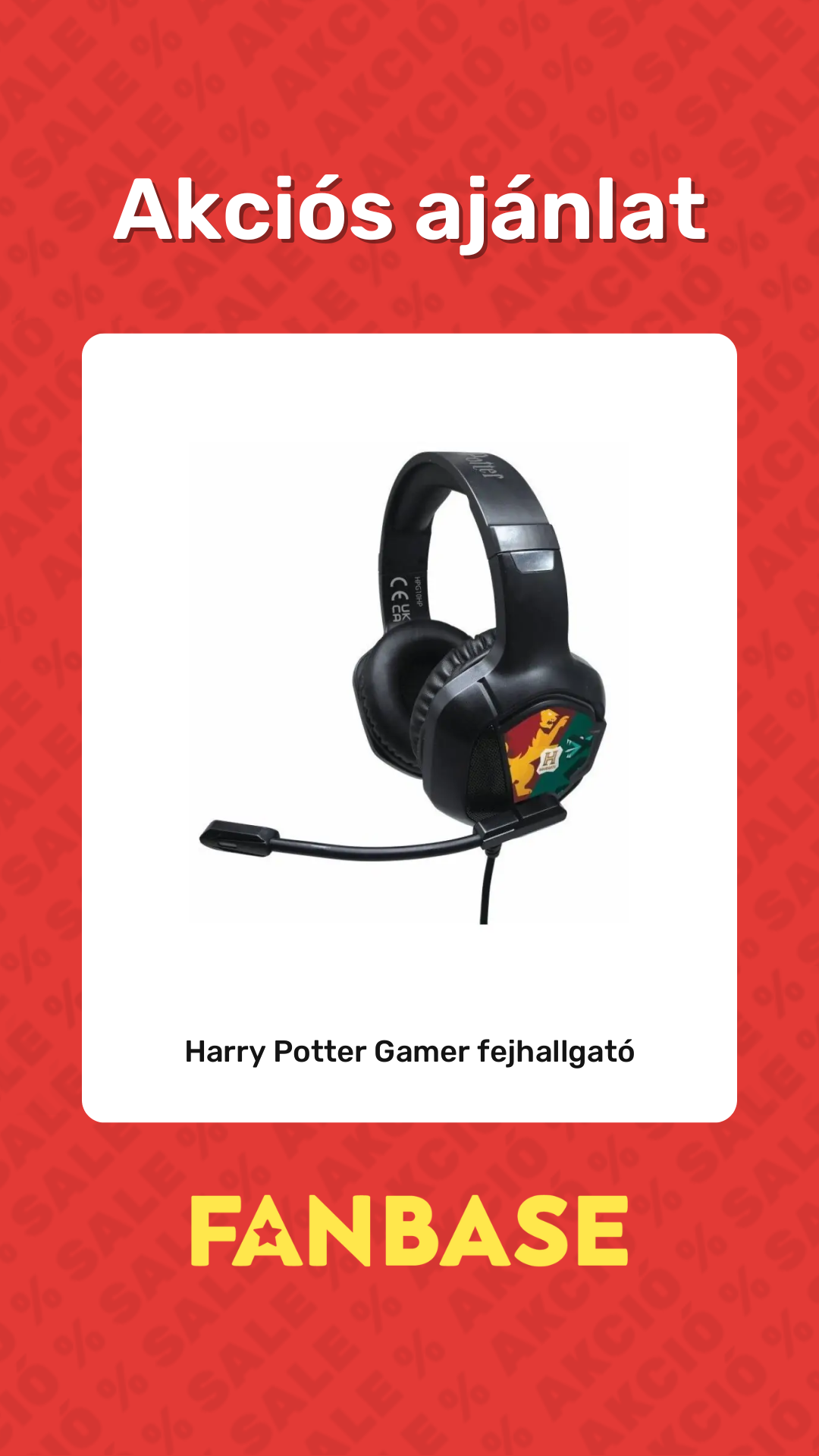 Akciós ajánlat: Harry Potter Gamer fejhallgató