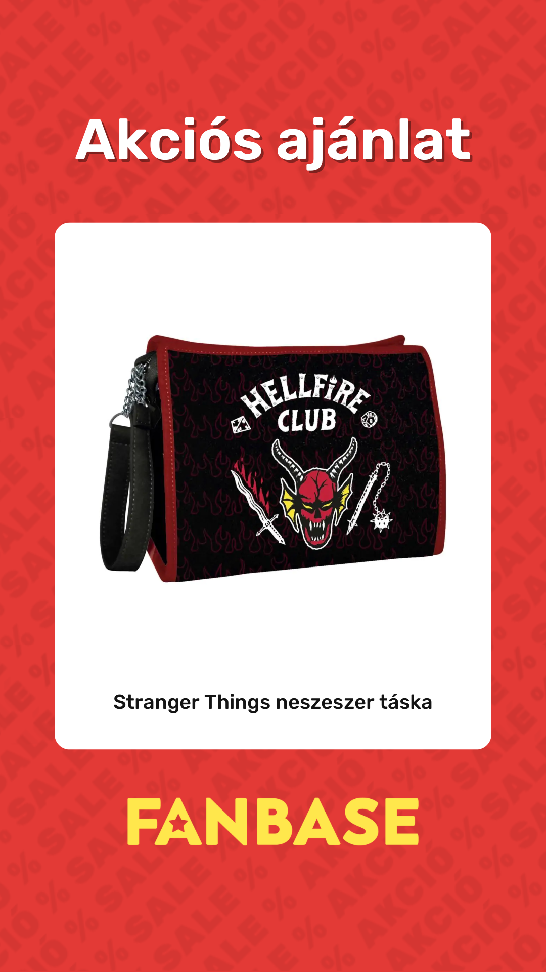 Akciós ajánlat: Stranger Things neszeszer táska
