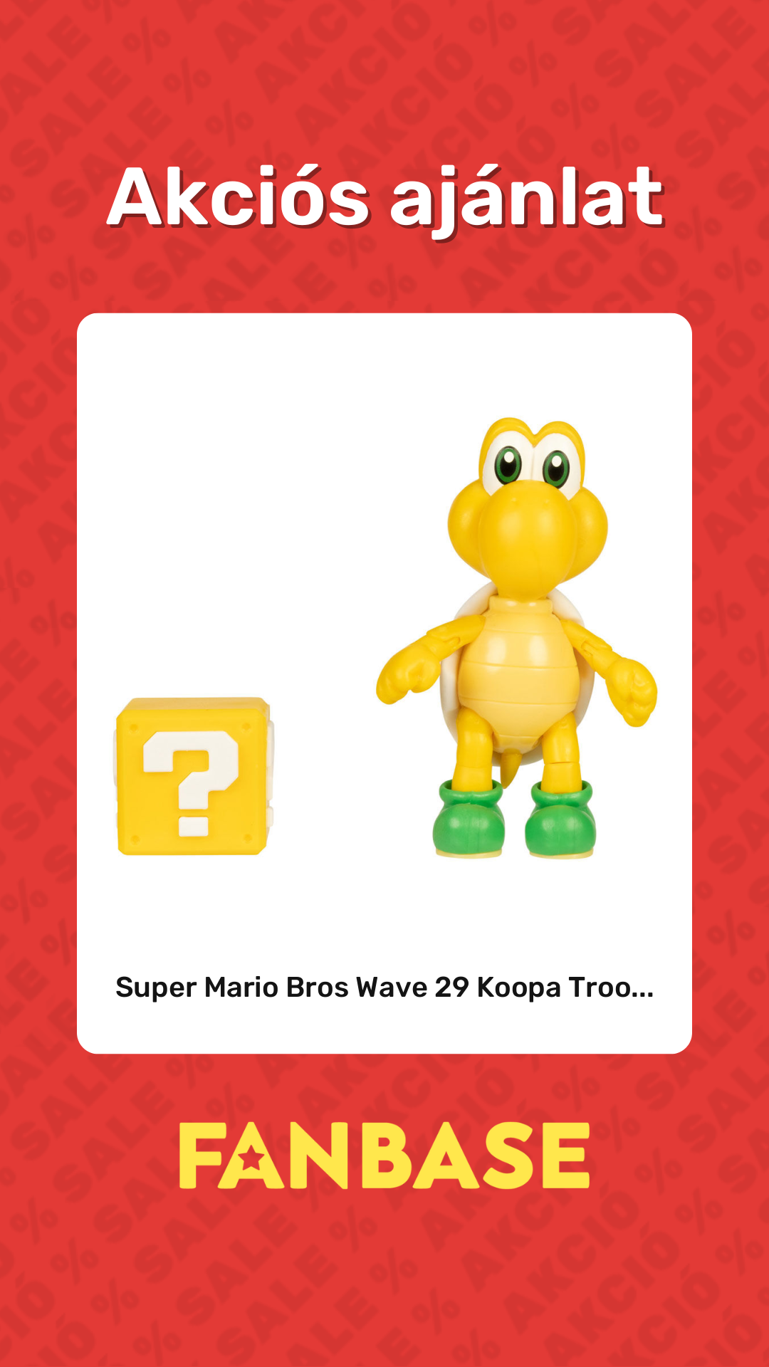 Akciós ajánlat: Super Mario Bros Wave 29 Koopa Troo...