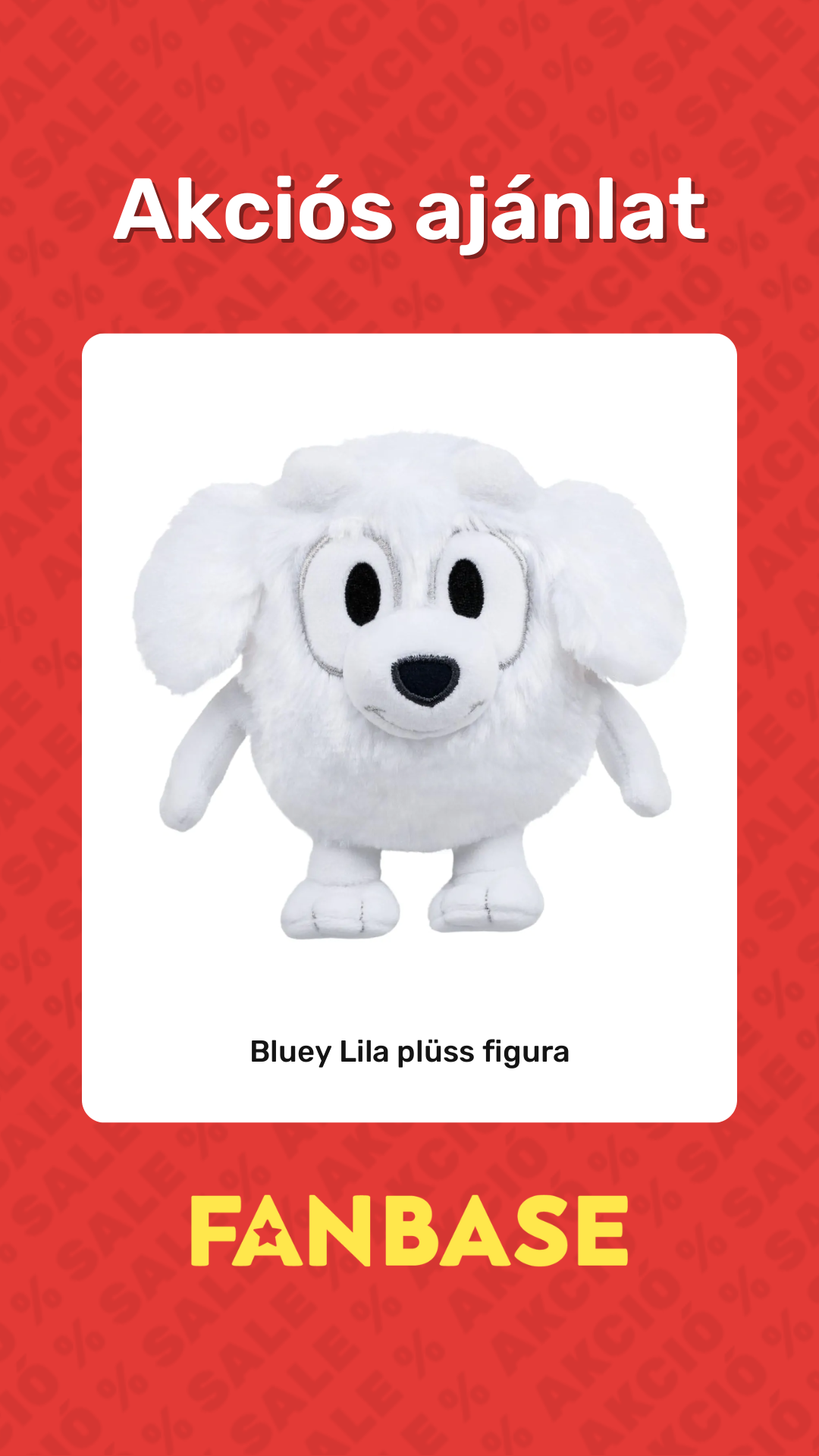 Akciós ajánlat: Bluey Lila plüss figura