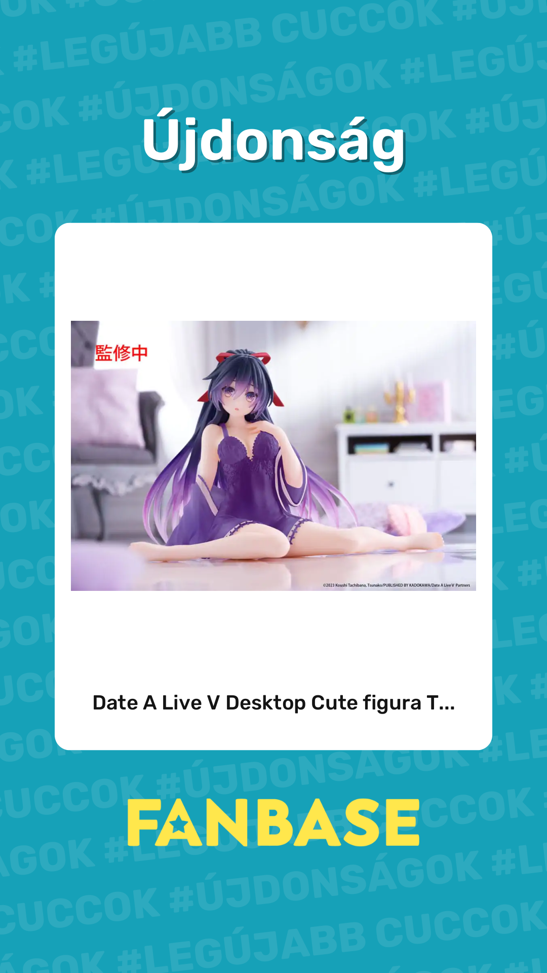 Újdonság: Date A Live V Desktop Cute figura T...