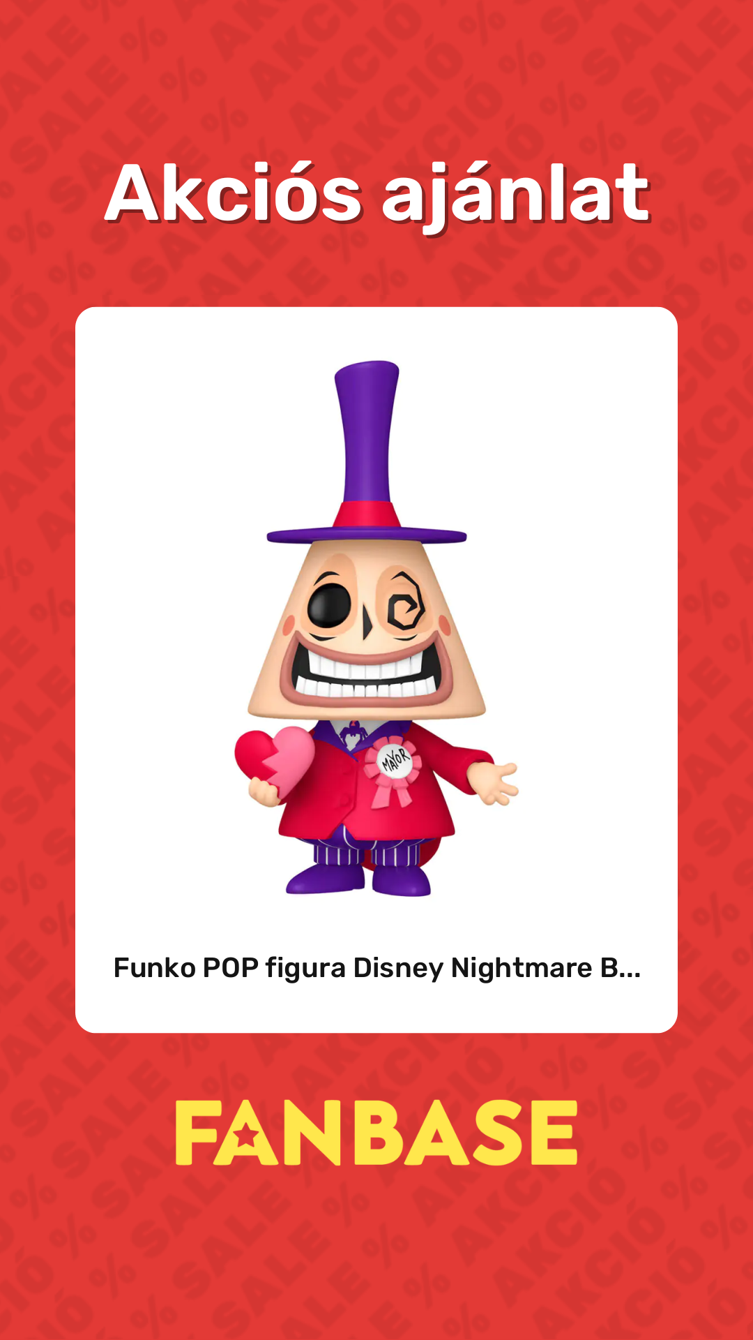 Akciós ajánlat: Funko POP figura Disney Nightmare B...