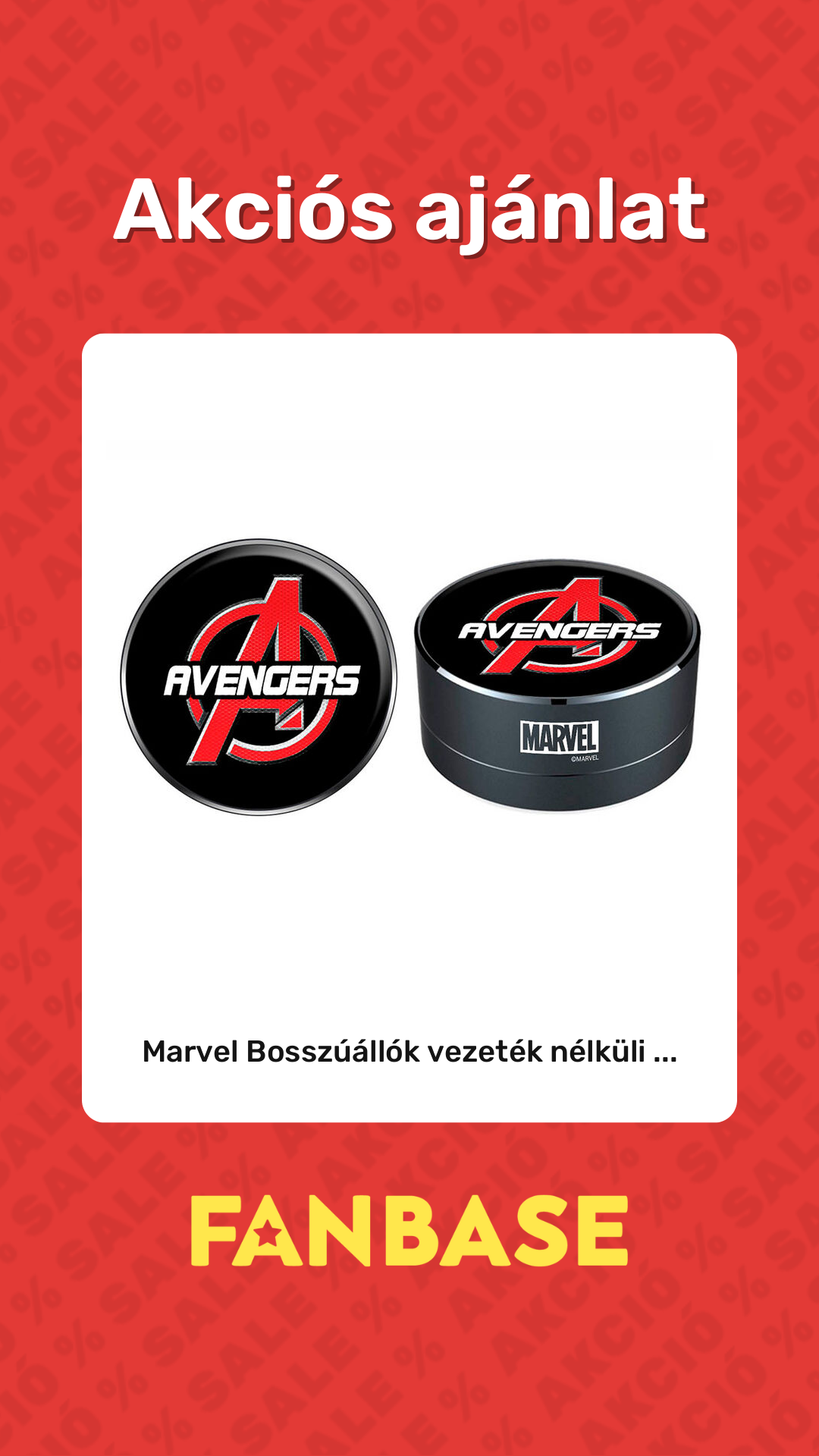 Akciós ajánlat: Marvel Bosszúállók vezeték nélküli ...