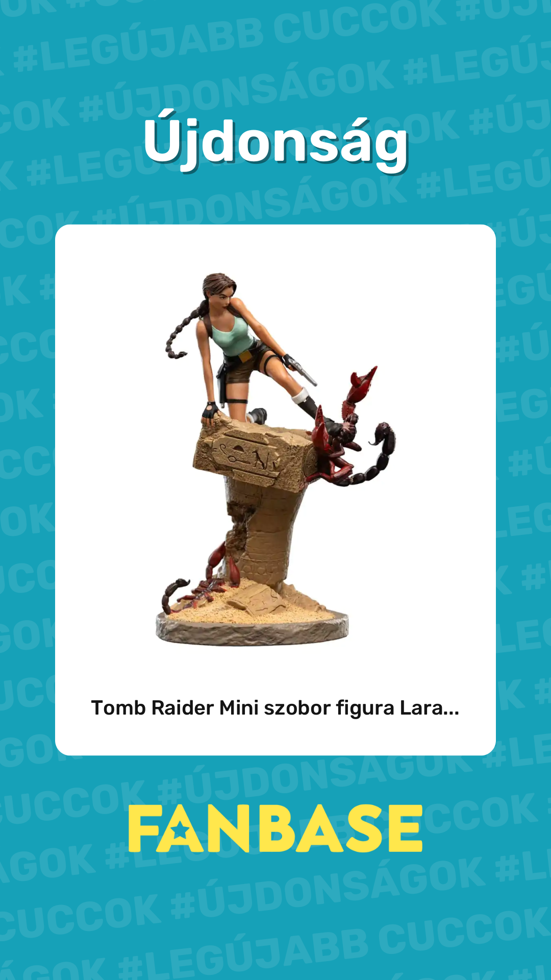 Újdonság: Tomb Raider Mini szobor figura Lara...