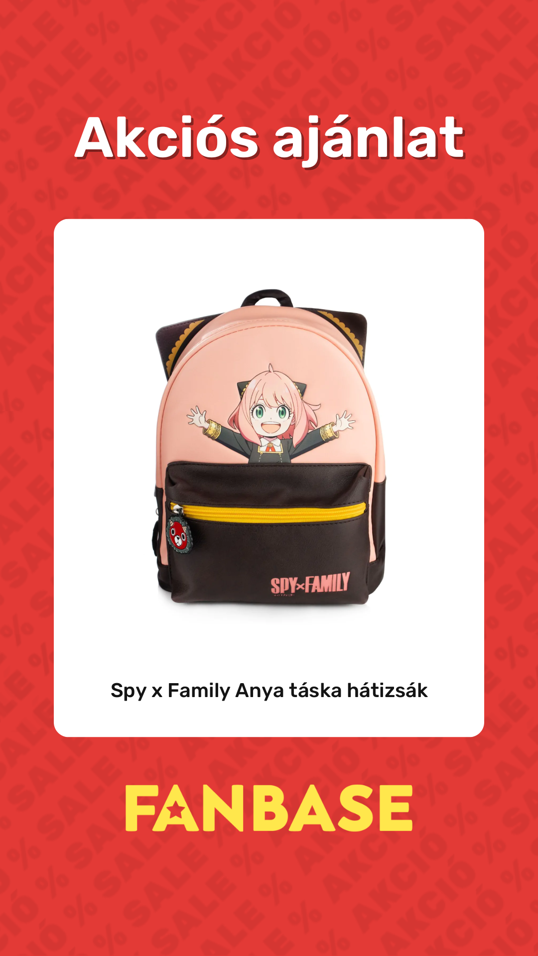 Akciós ajánlat: Spy x Family Anya táska hátizsák
