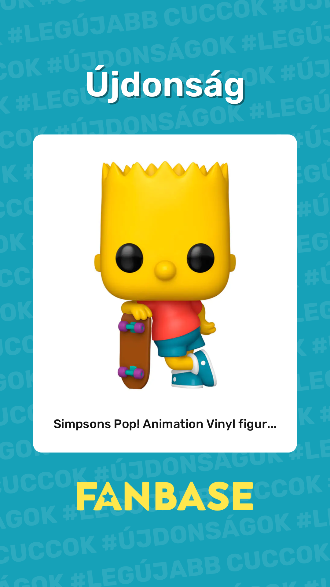 Újdonság: Simpsons Pop! Animation Vinyl figur...
