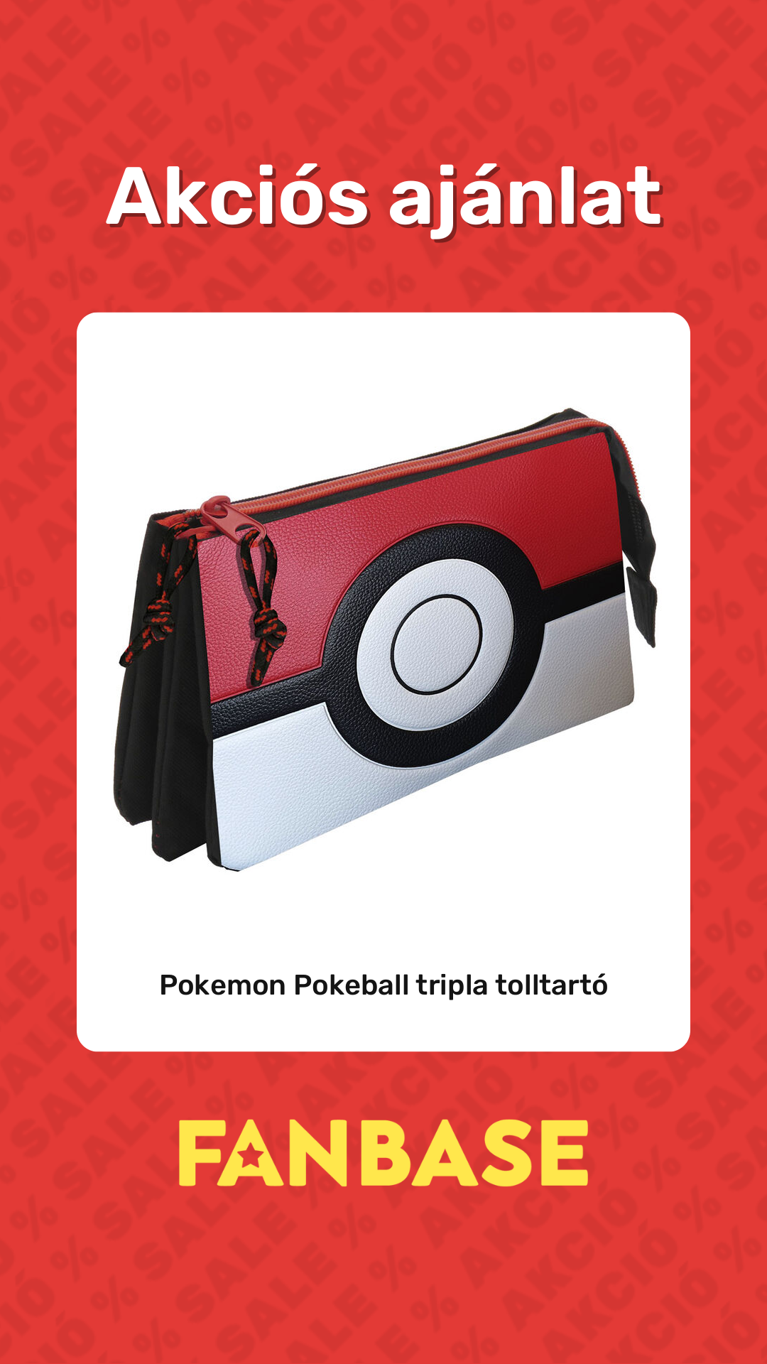 Akciós ajánlat: Pokemon Pokeball tripla tolltartó
