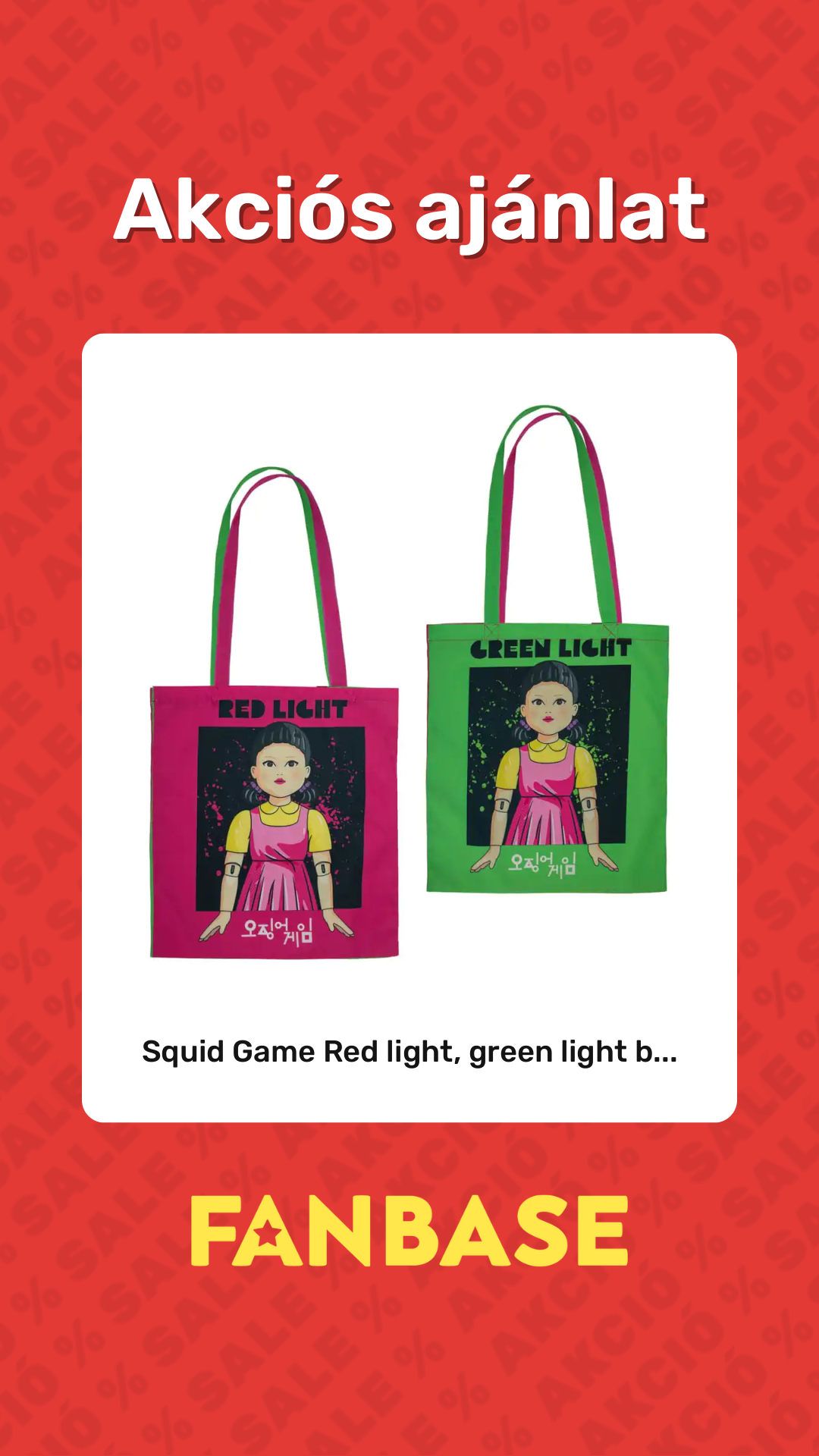 Akciós ajánlat: Squid Game Red light, green light b...