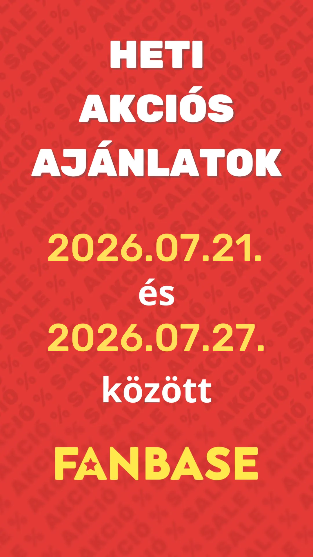 Heti akciós ajánlataink 07.21.-07.27. között