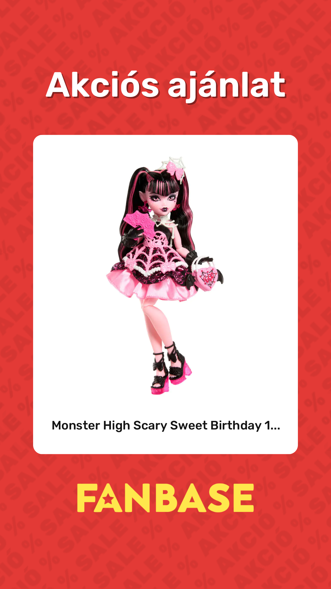 Akciós ajánlat: Monster High Scary Sweet Birthday 1...