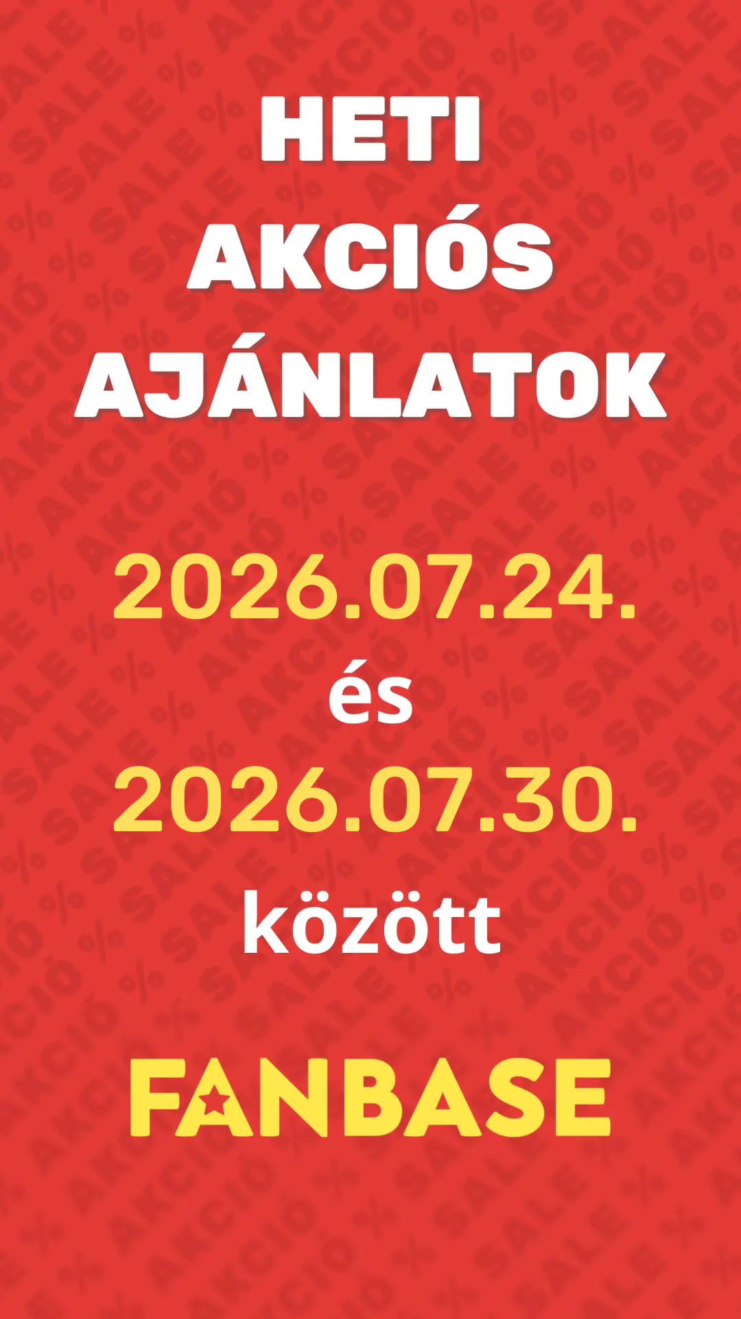 Heti akciós ajánlataink 07.24.-07.30. között