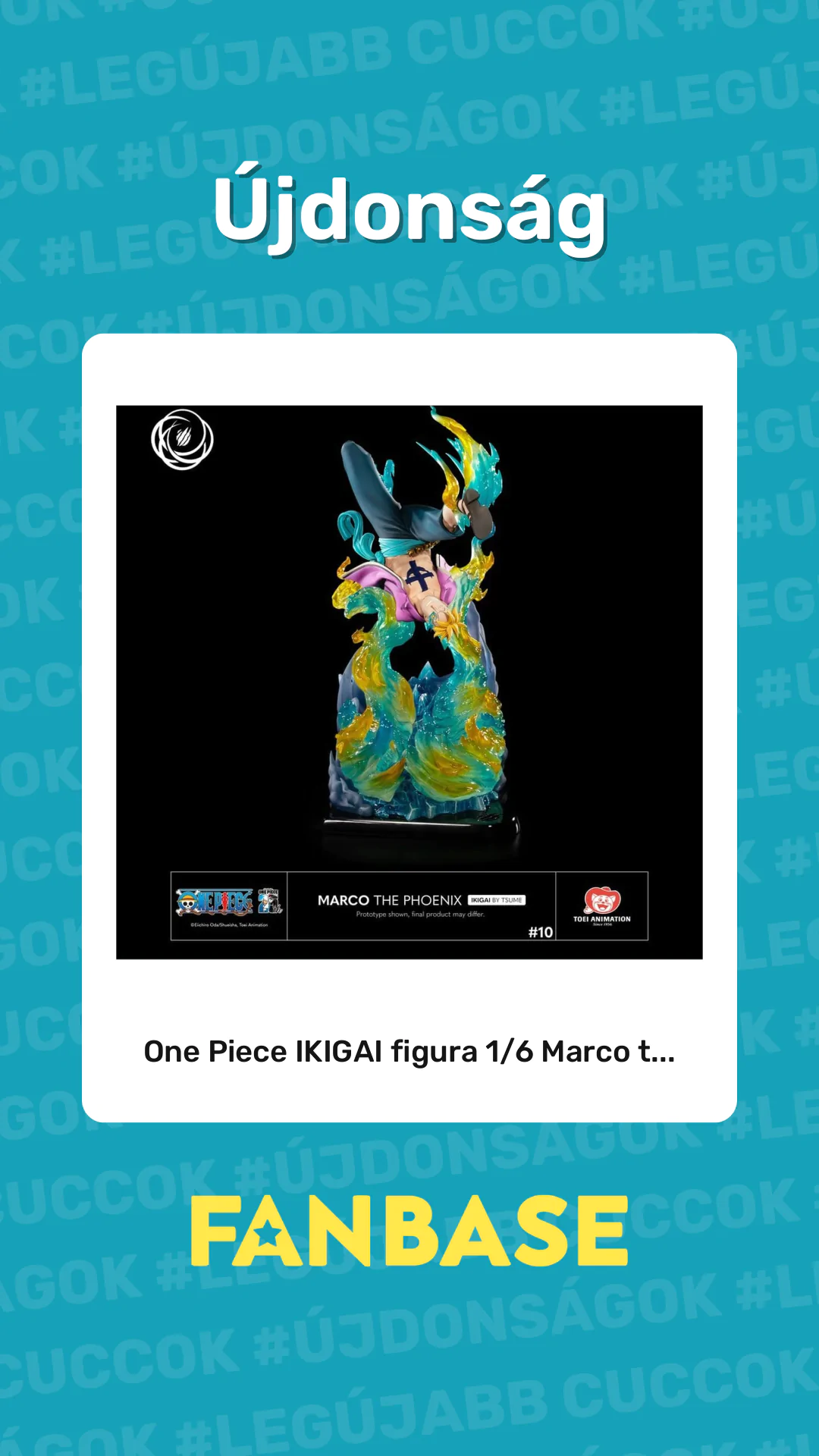 Újdonság: One Piece IKIGAI figura 1/6 Marco t...