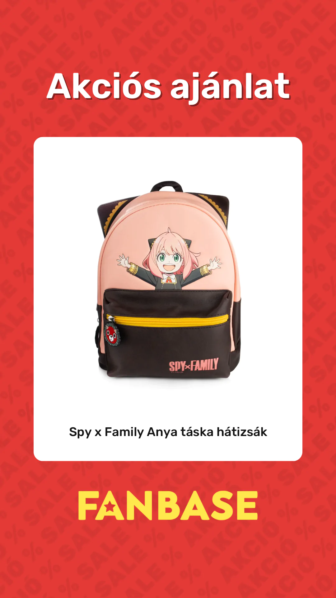 Akciós ajánlat: Spy x Family Anya táska hátizsák
