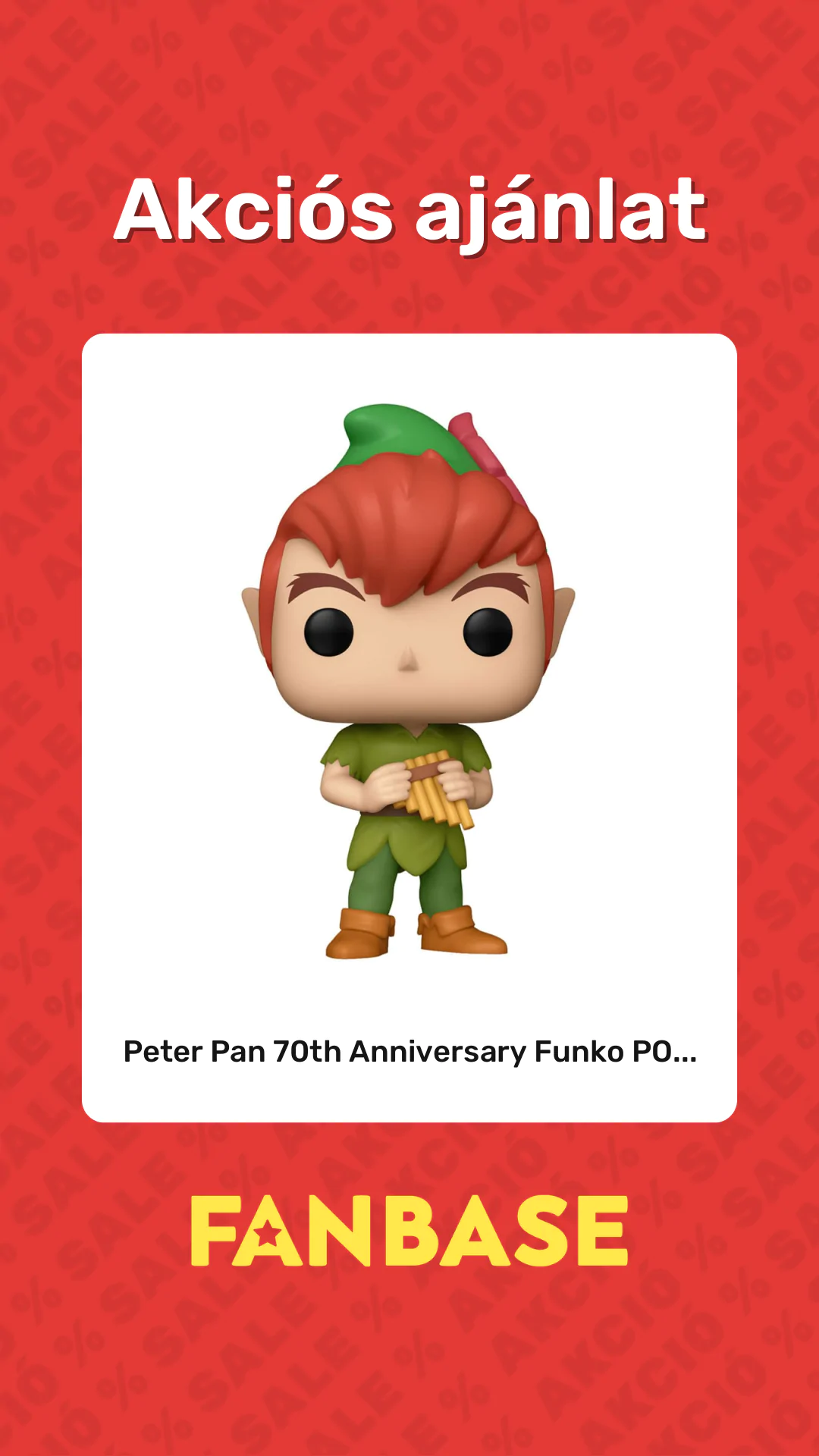 Akciós ajánlat: Peter Pan 70th Anniversary Funko PO...