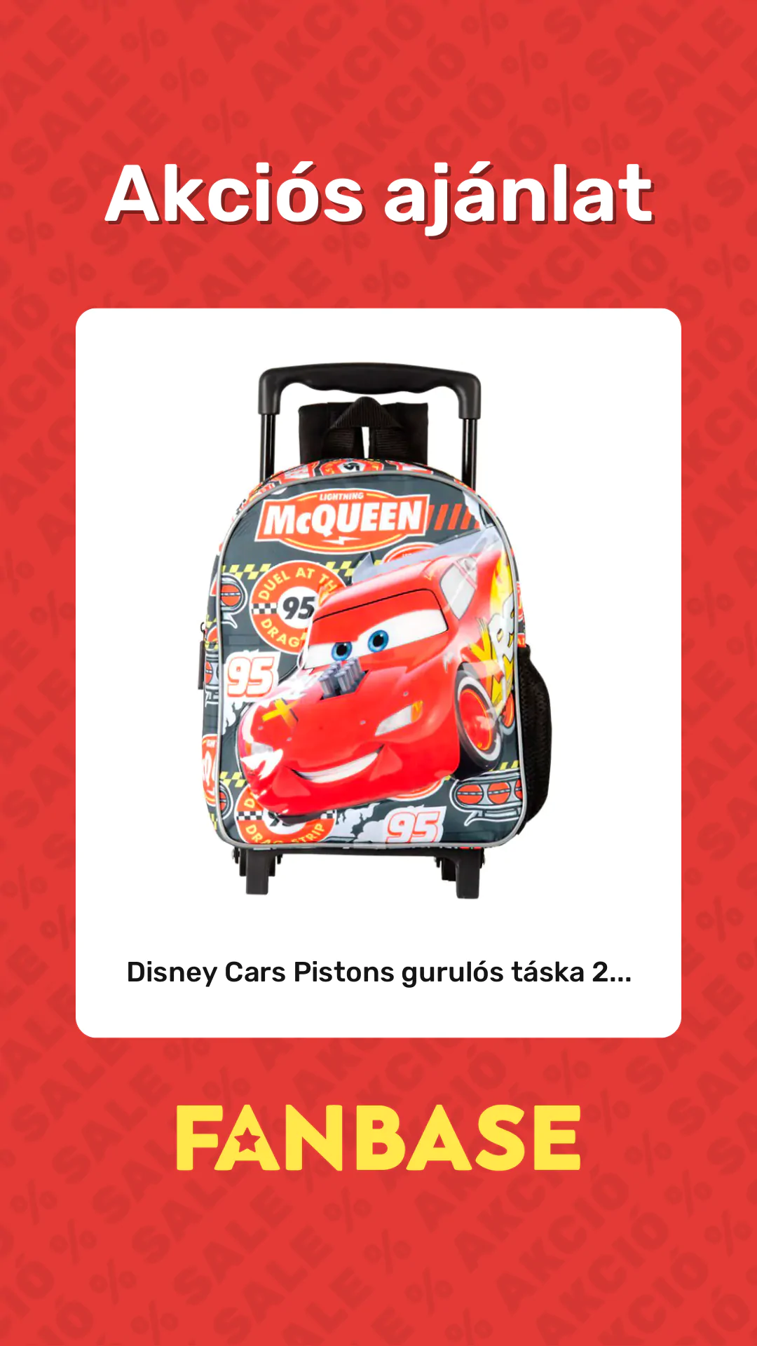 Akciós ajánlat: Disney Cars Pistons gurulós táska 2...