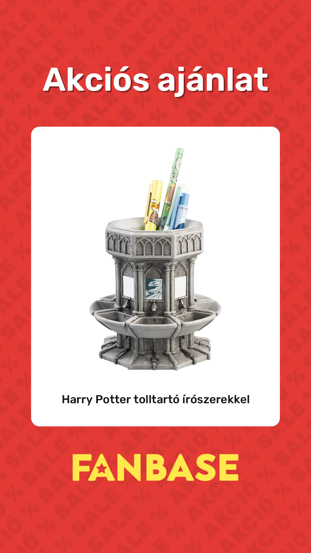 Akciós ajánlat: Harry Potter tolltartó írószerekkel