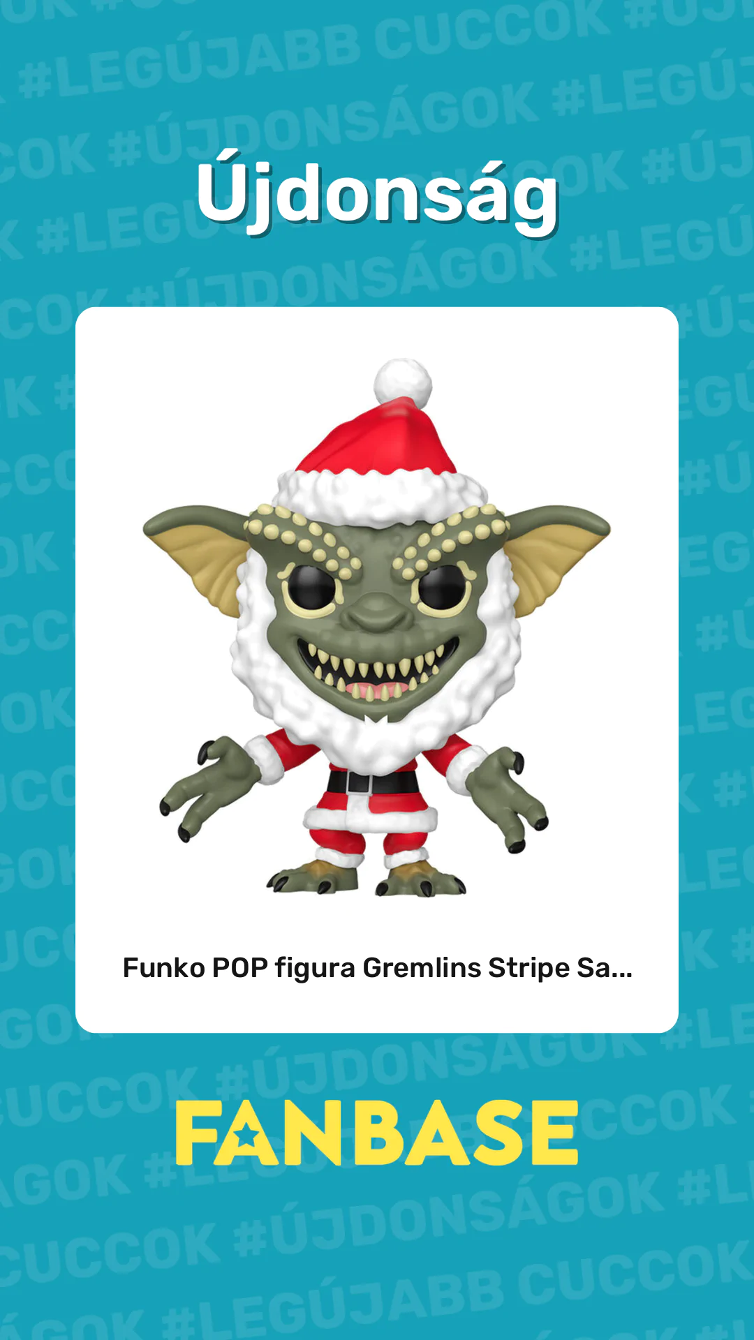 Újdonság: Funko POP figura Gremlins Stripe Sa...