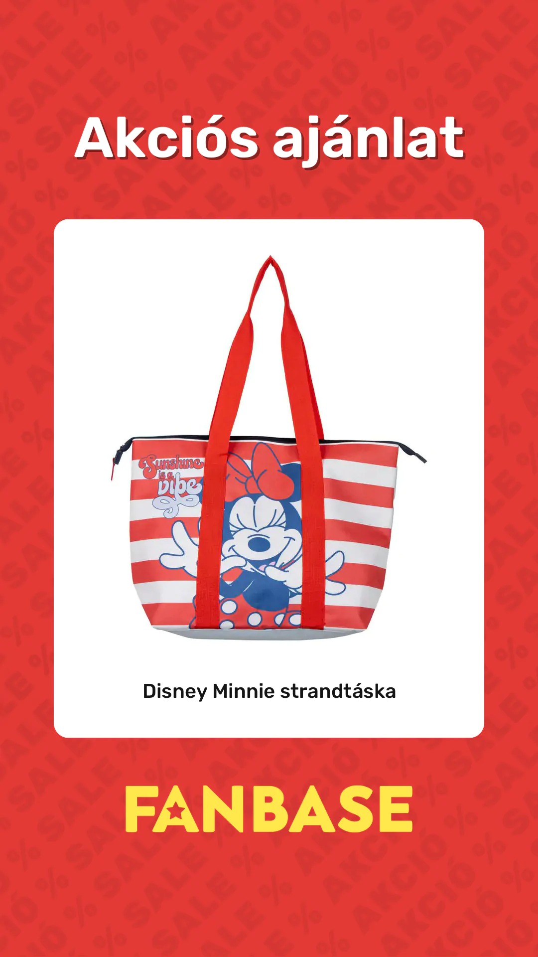 Akciós ajánlat: Disney Minnie strandtáska