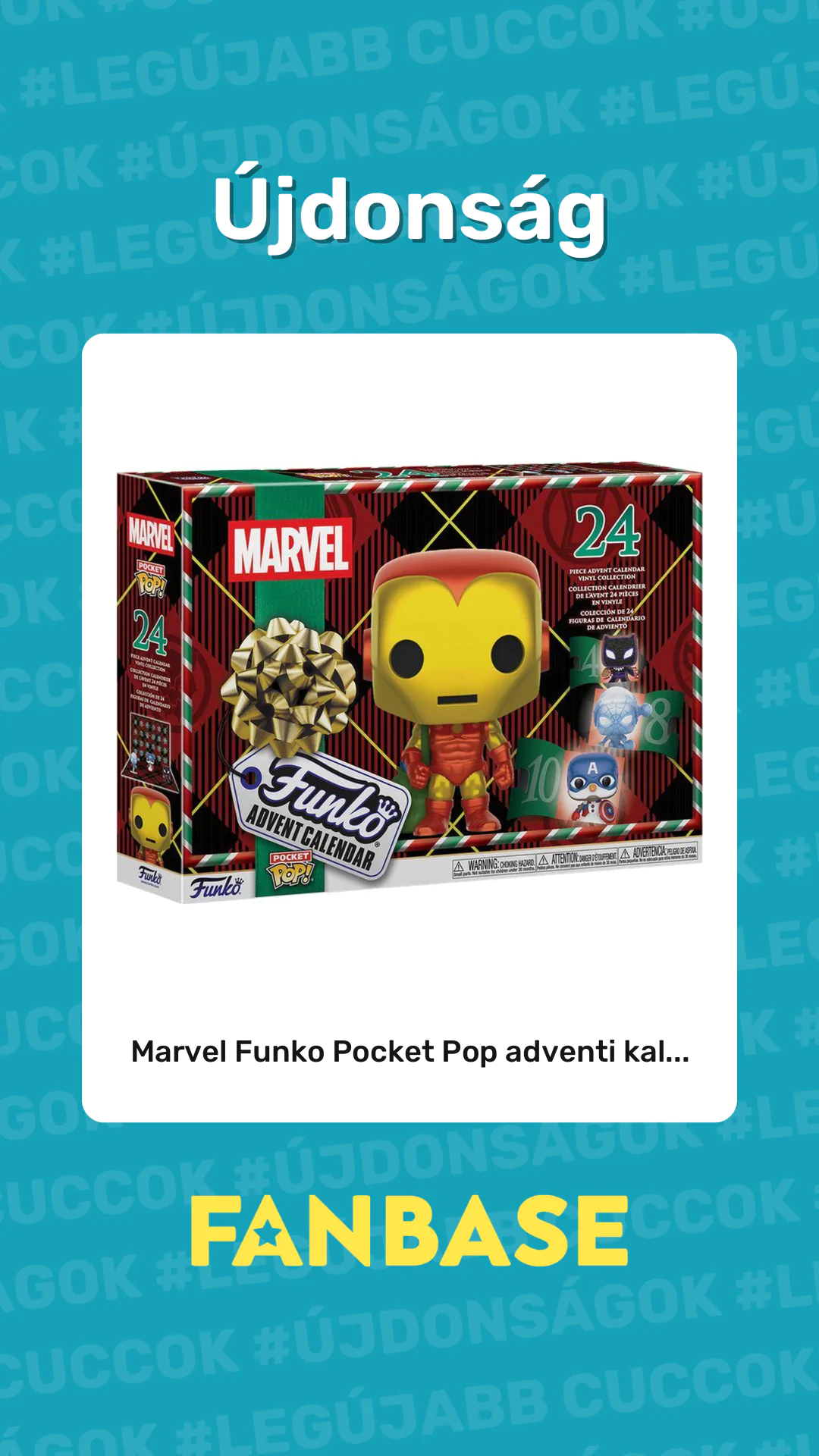Újdonság: Marvel Funko Pocket Pop adventi kal...