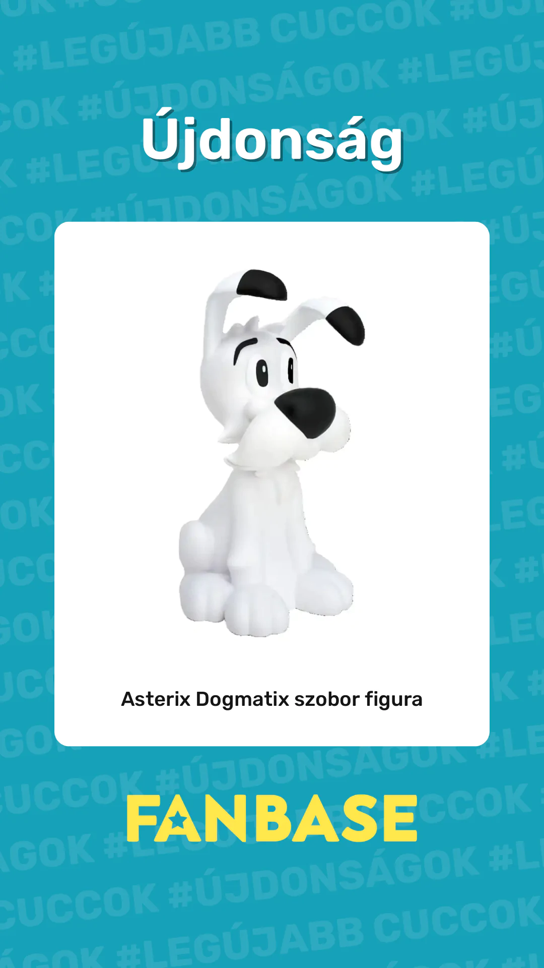 Újdonság: Asterix Dogmatix szobor figura