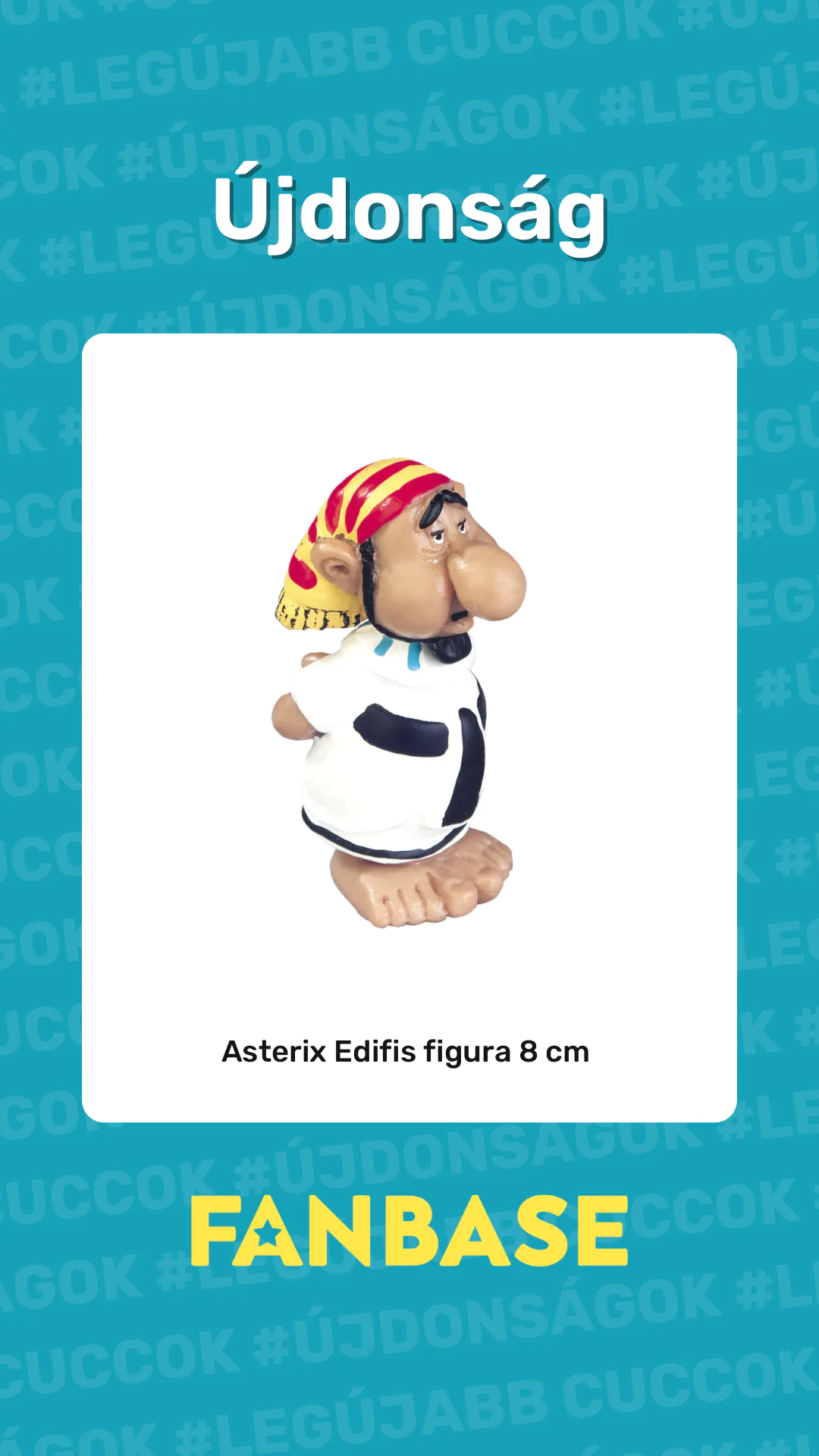 Újdonság: Asterix Edifis figura 8 cm 