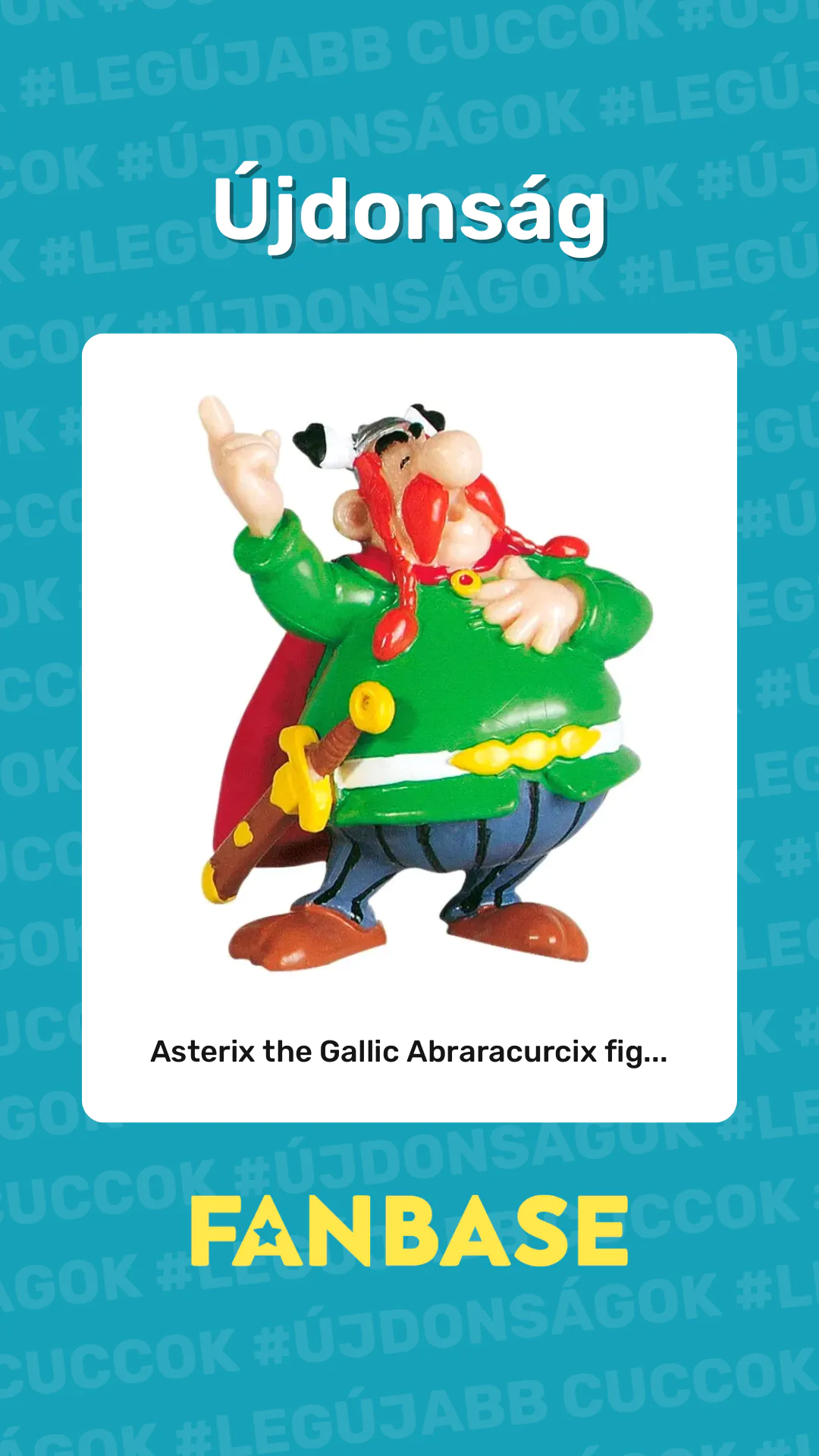 Újdonság: Asterix the Gallic Abraracurcix fig...