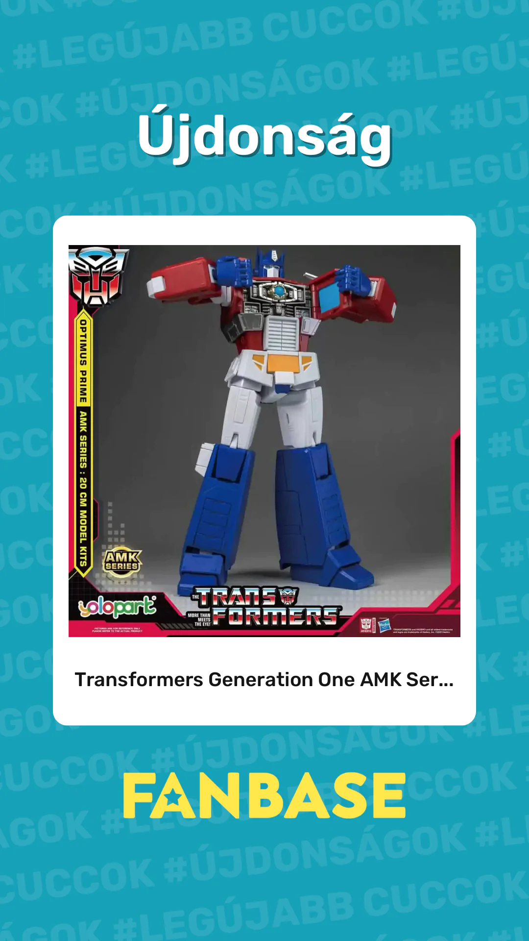 Újdonság: Transformers Generation One AMK Ser...