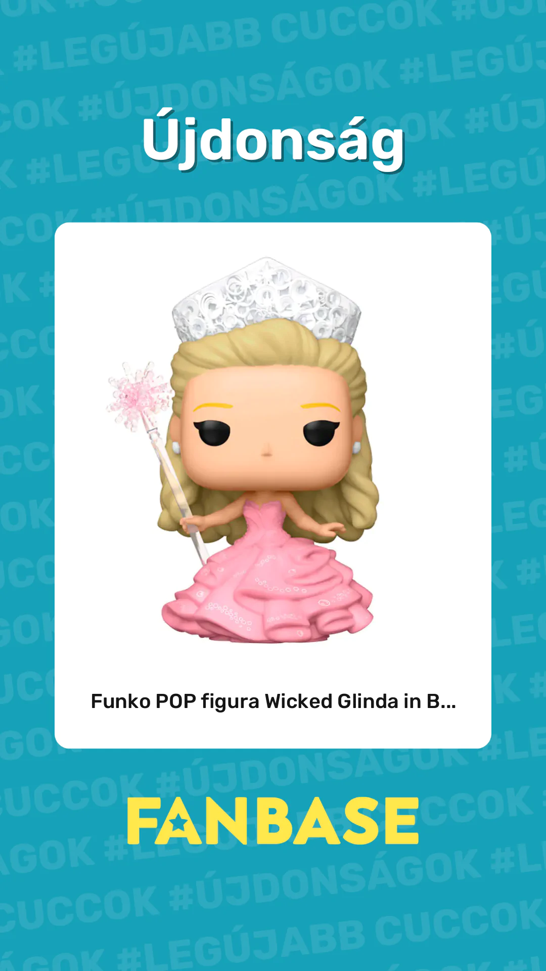 Újdonság: Funko POP figura Wicked Glinda in B...