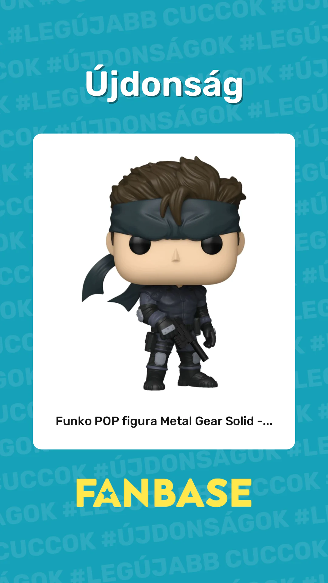 Újdonság: Funko POP figura Metal Gear Solid -...
