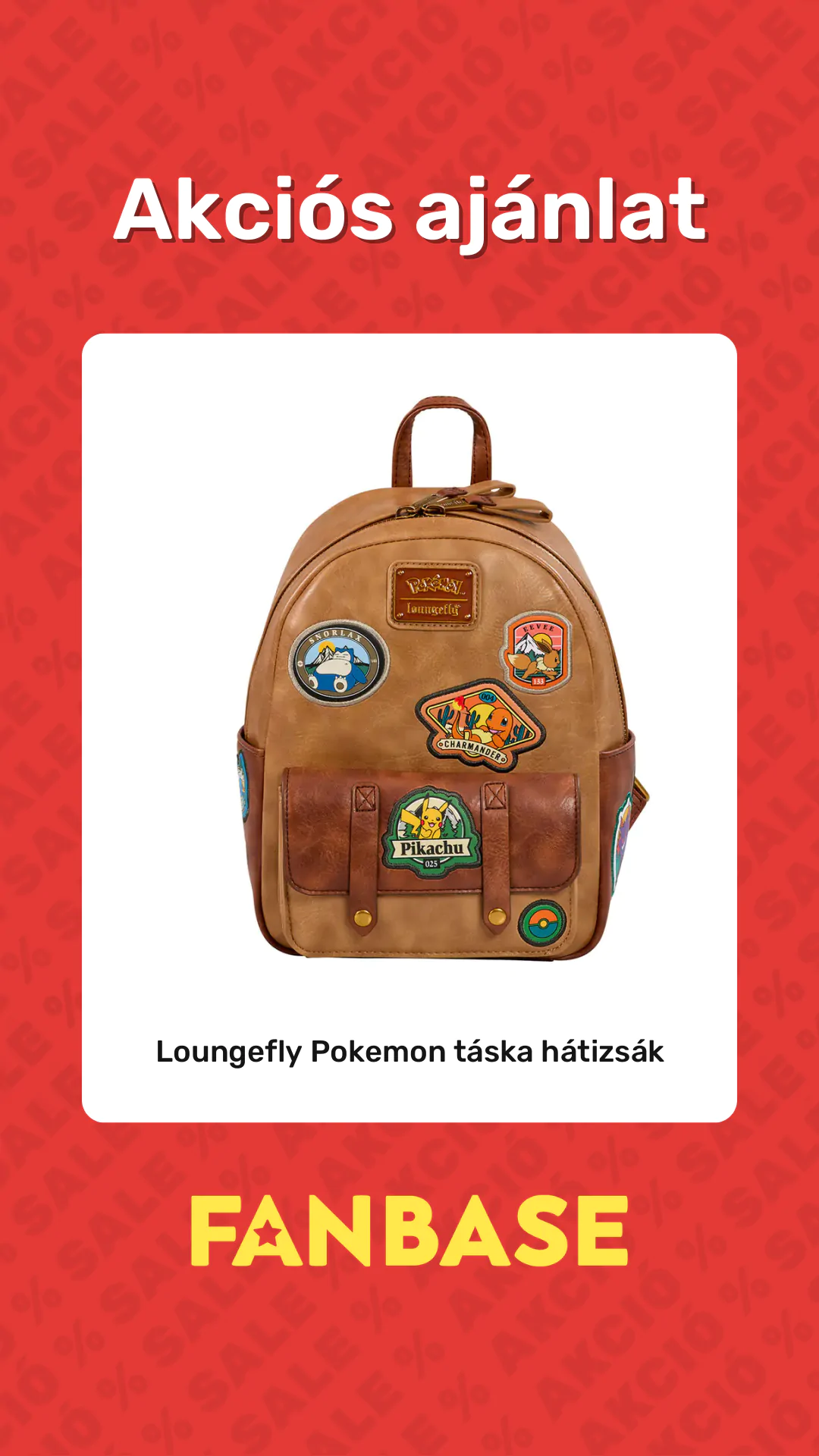 Akciós ajánlat: Loungefly Pokemon táska hátizsák