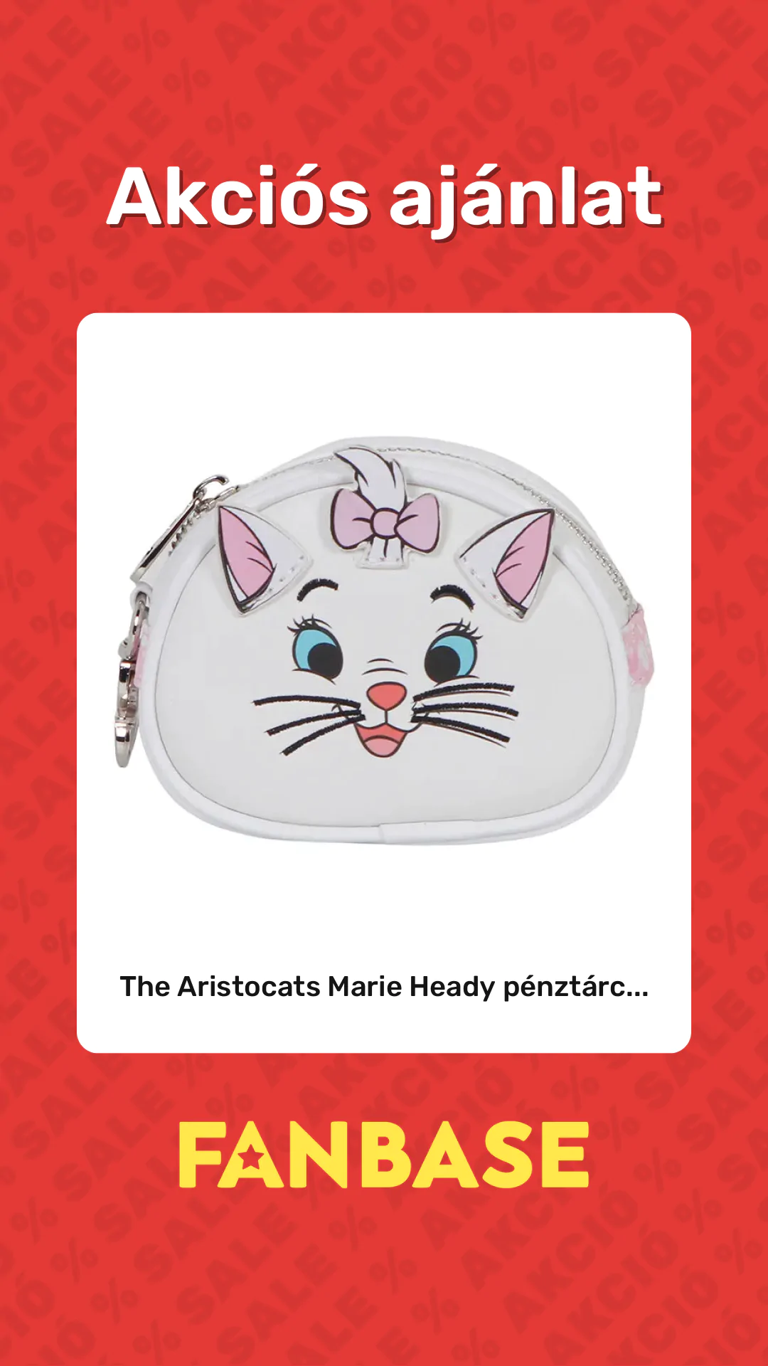Akciós ajánlat: The Aristocats Marie Heady pénztárc...
