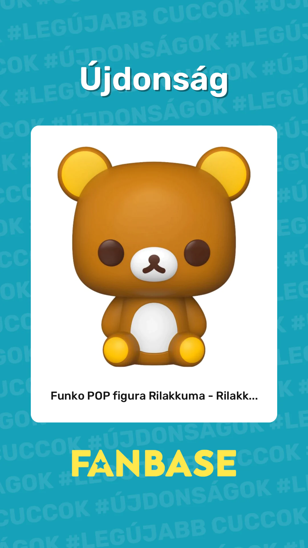 Újdonság: Funko POP figura Rilakkuma - Rilakk...