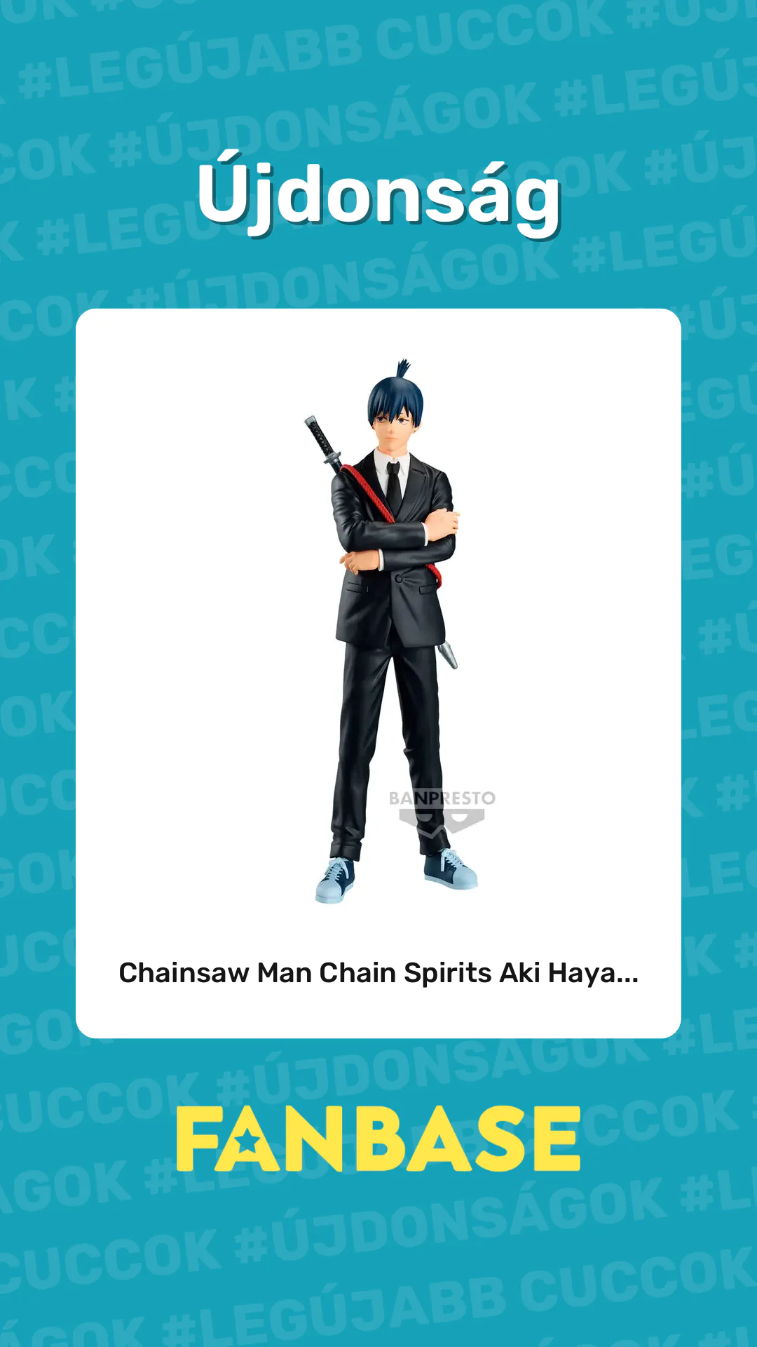 Újdonság: Chainsaw Man Chain Spirits Aki Haya...