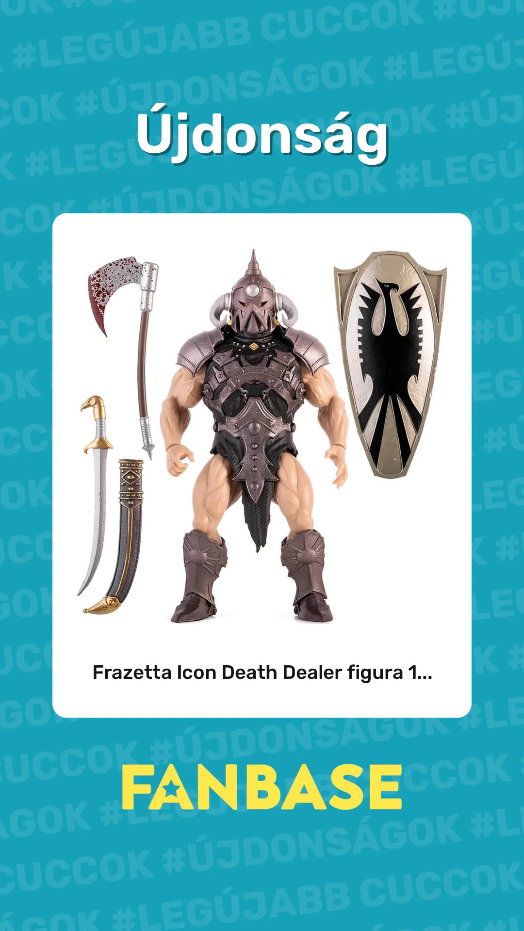 Újdonság: Frazetta Icon Death Dealer figura 1...