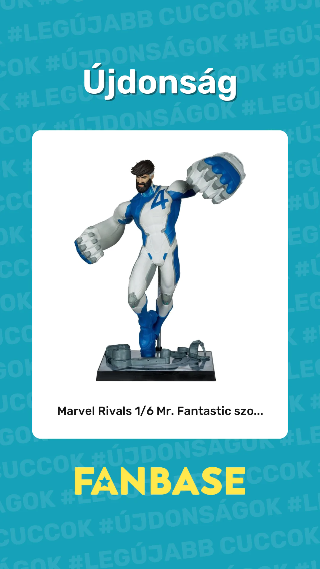 Újdonság: Marvel Rivals 1/6 Mr. Fantastic szo...