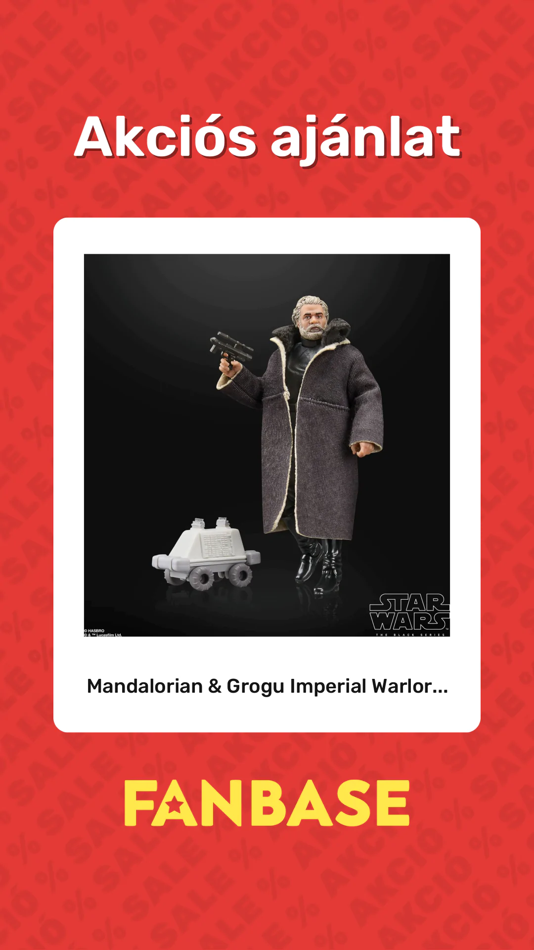 Akciós ajánlat: Mandalorian & Grogu Imperial Warlor...
