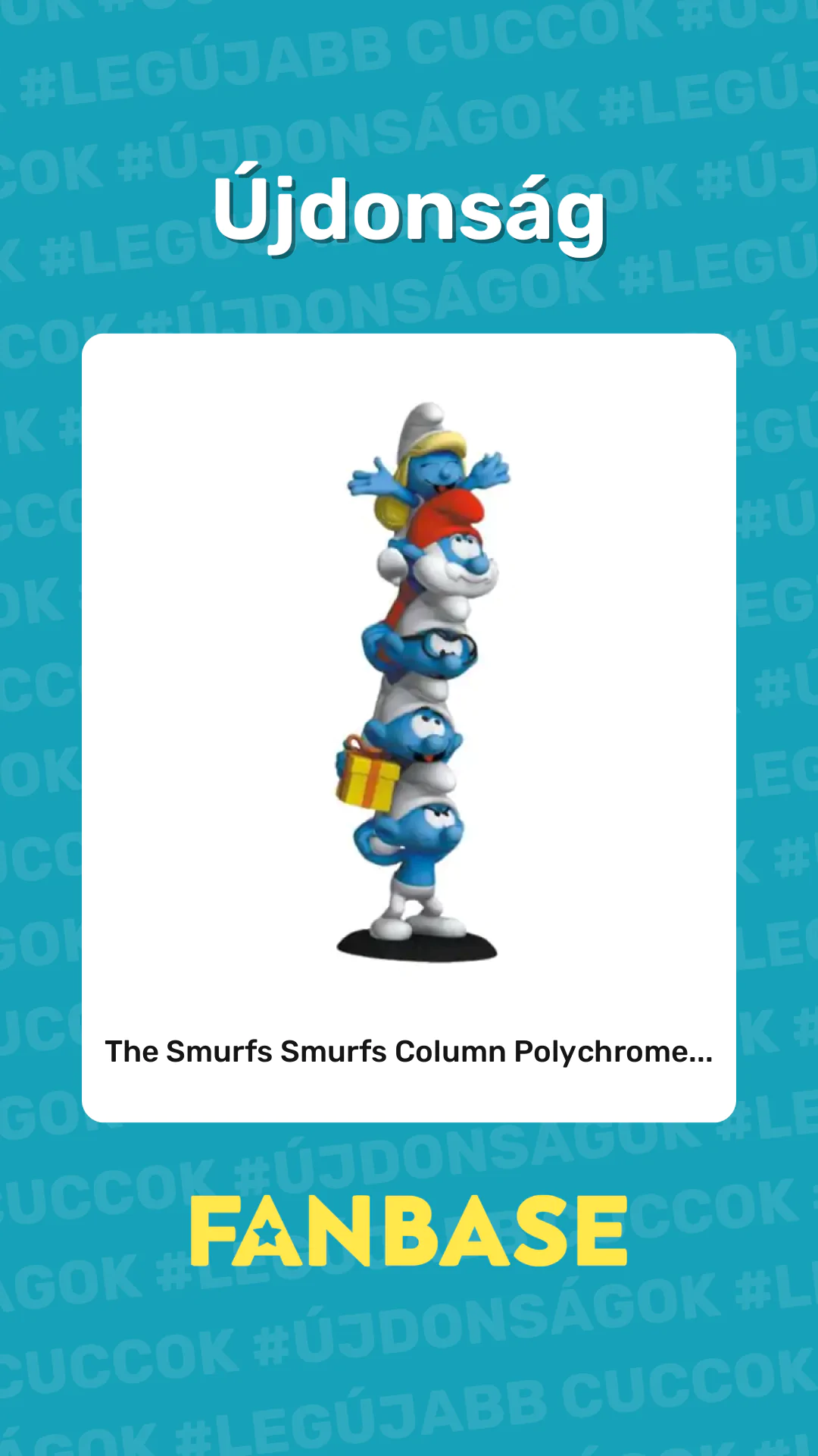 Újdonság: The Smurfs Smurfs Column Polychrome...