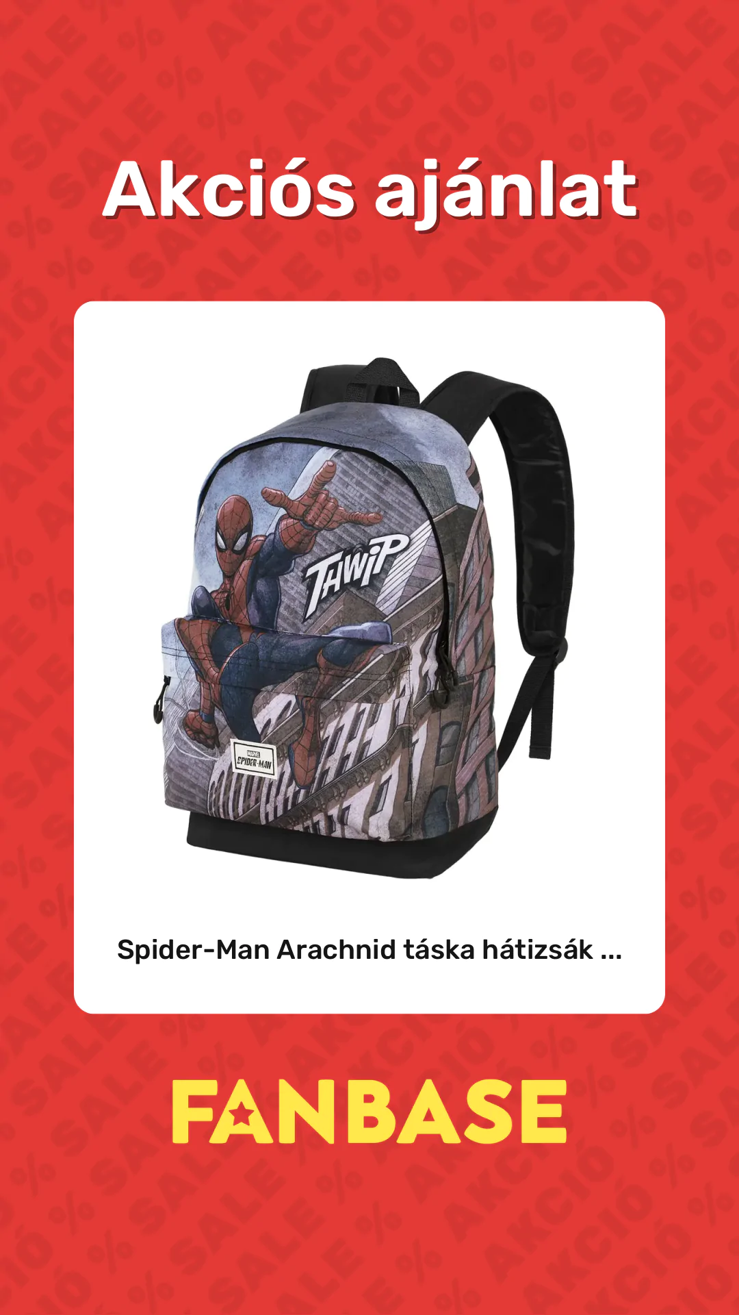 Akciós ajánlat: Spider-Man Arachnid táska hátizsák ...