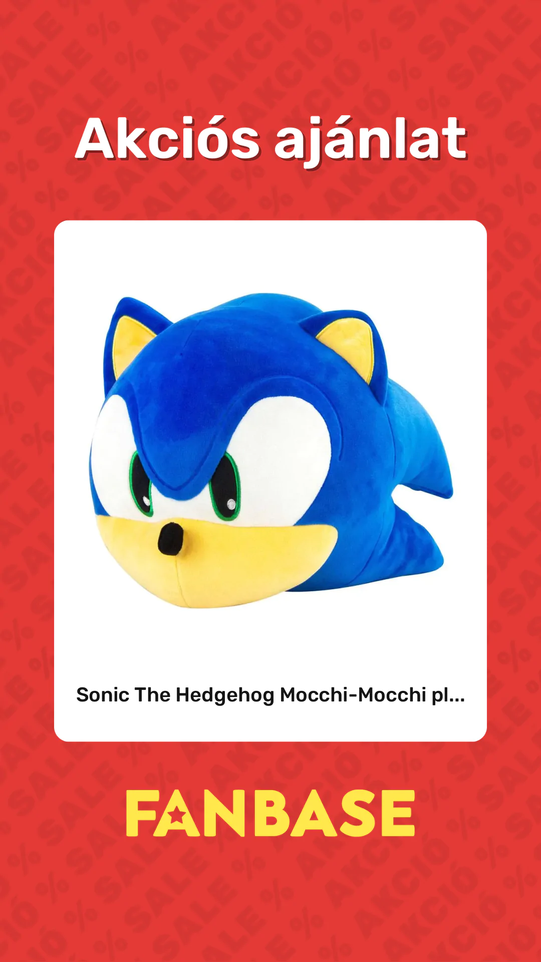 Akciós ajánlat: Sonic The Hedgehog Mocchi-Mocchi pl...