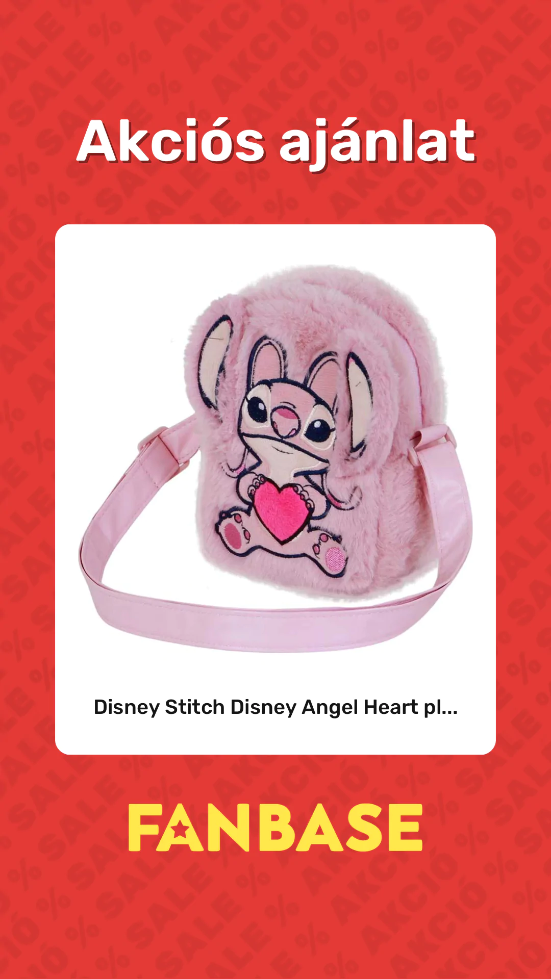 Akciós ajánlat: Disney Stitch Disney Angel Heart pl...
