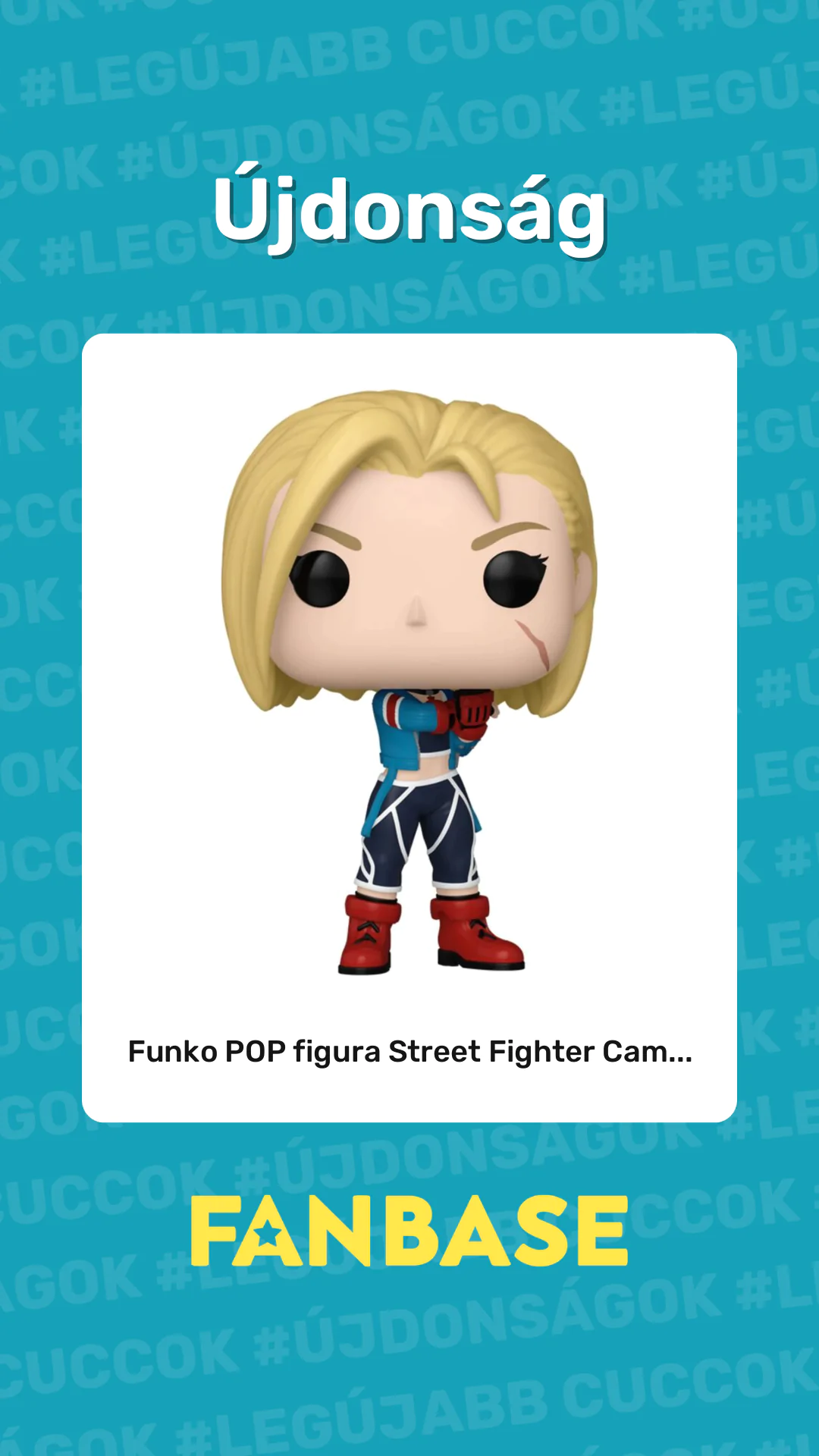 Újdonság: Funko POP figura Street Fighter Cam...