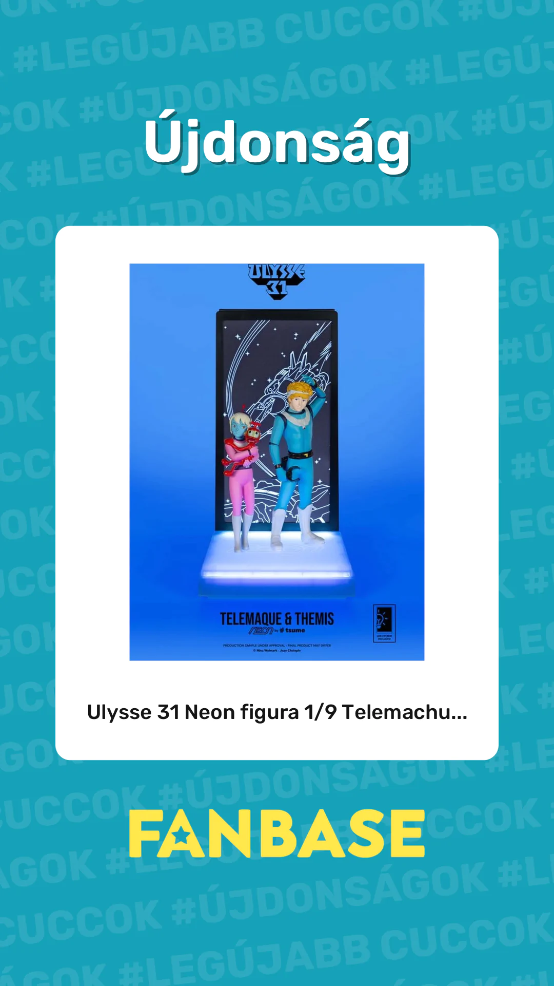 Újdonság: Ulysse 31 Neon figura 1/9 Telemachu...