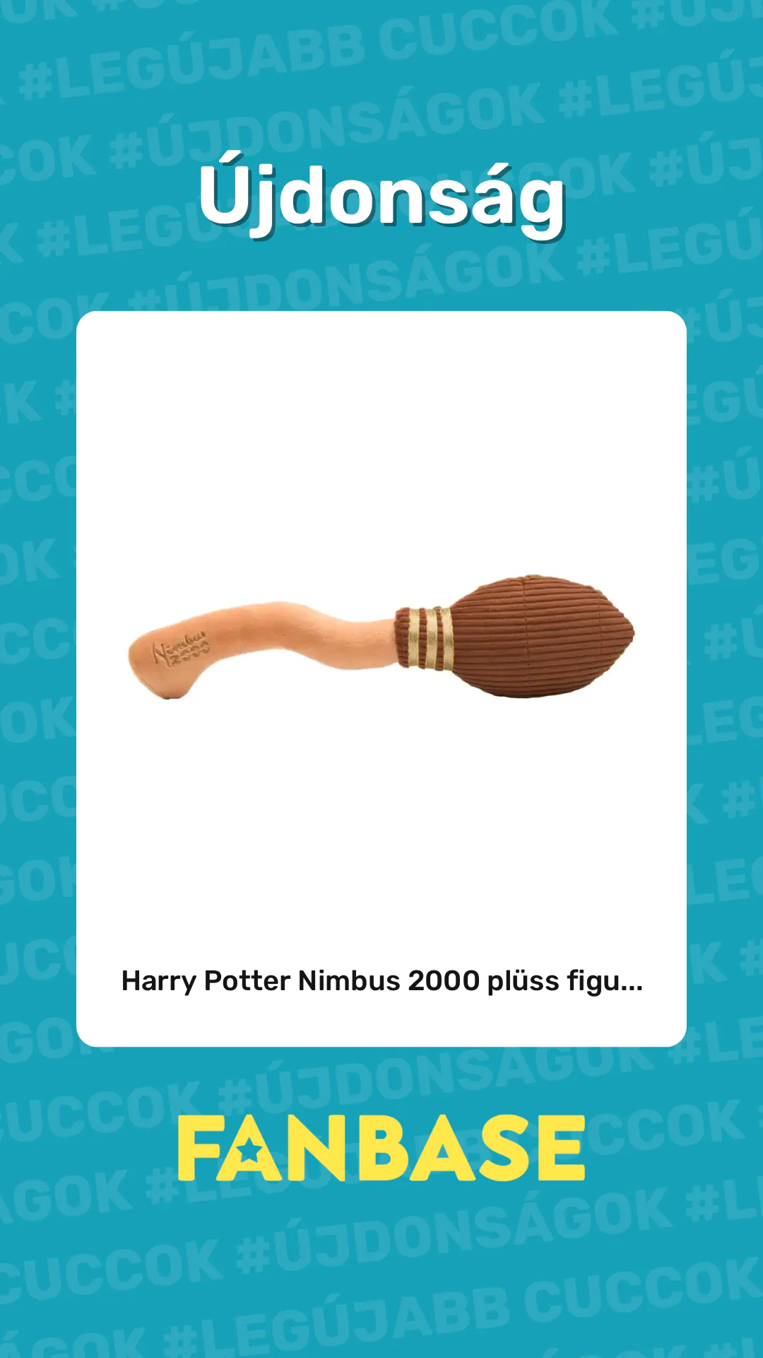 Újdonság: Harry Potter Nimbus 2000 plüss figu...