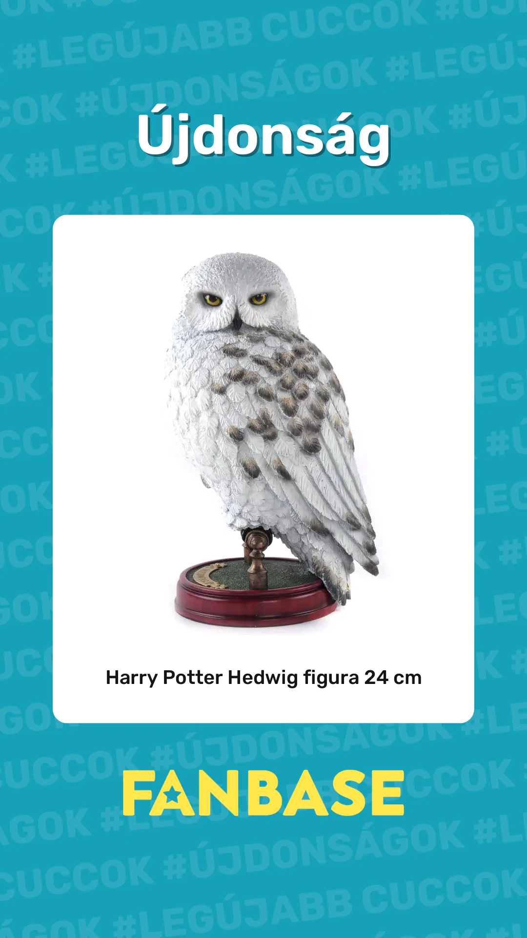 Újdonság: Harry Potter Hedwig figura 24 cm