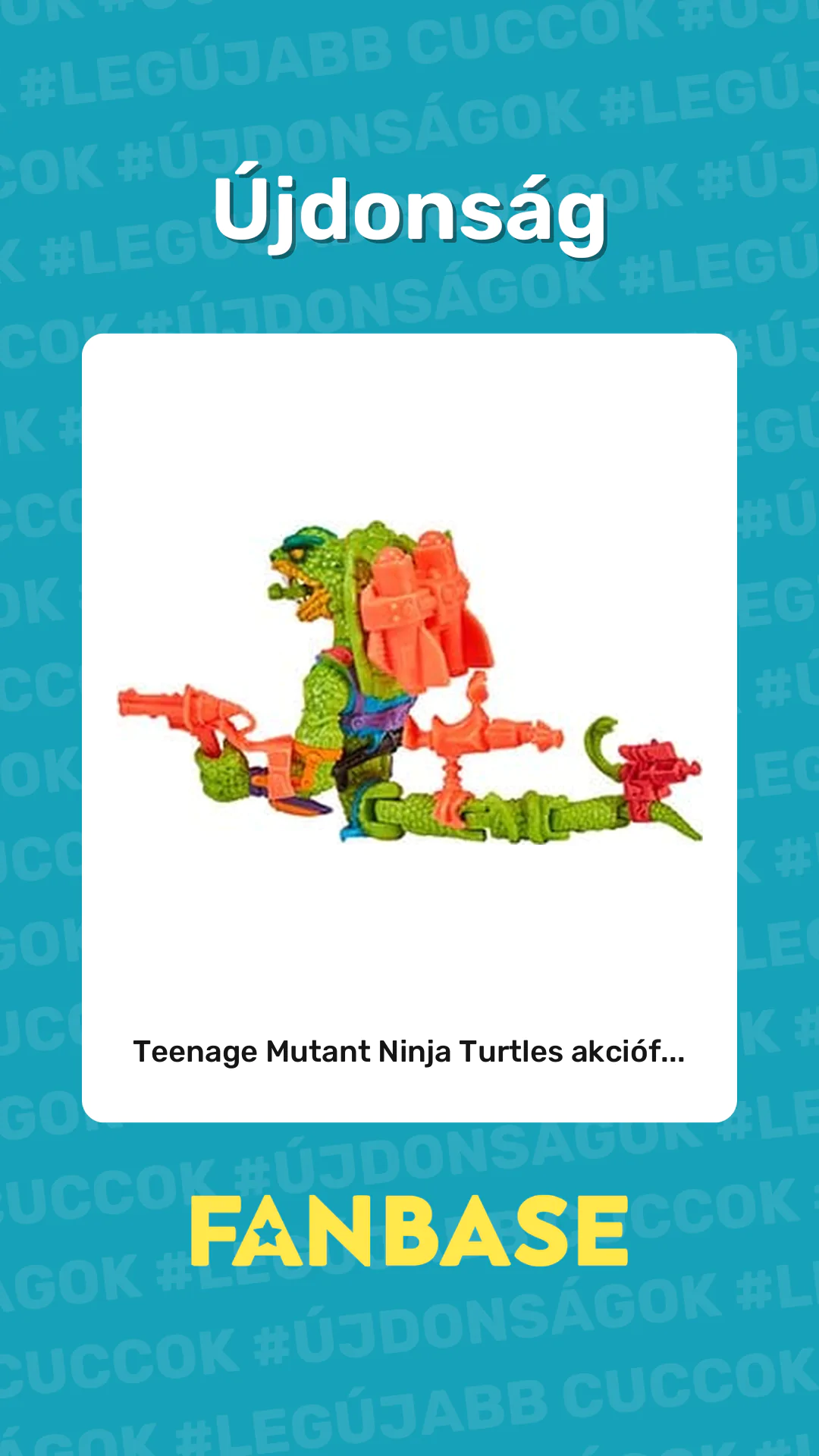 Újdonság: Teenage Mutant Ninja Turtles akcióf...